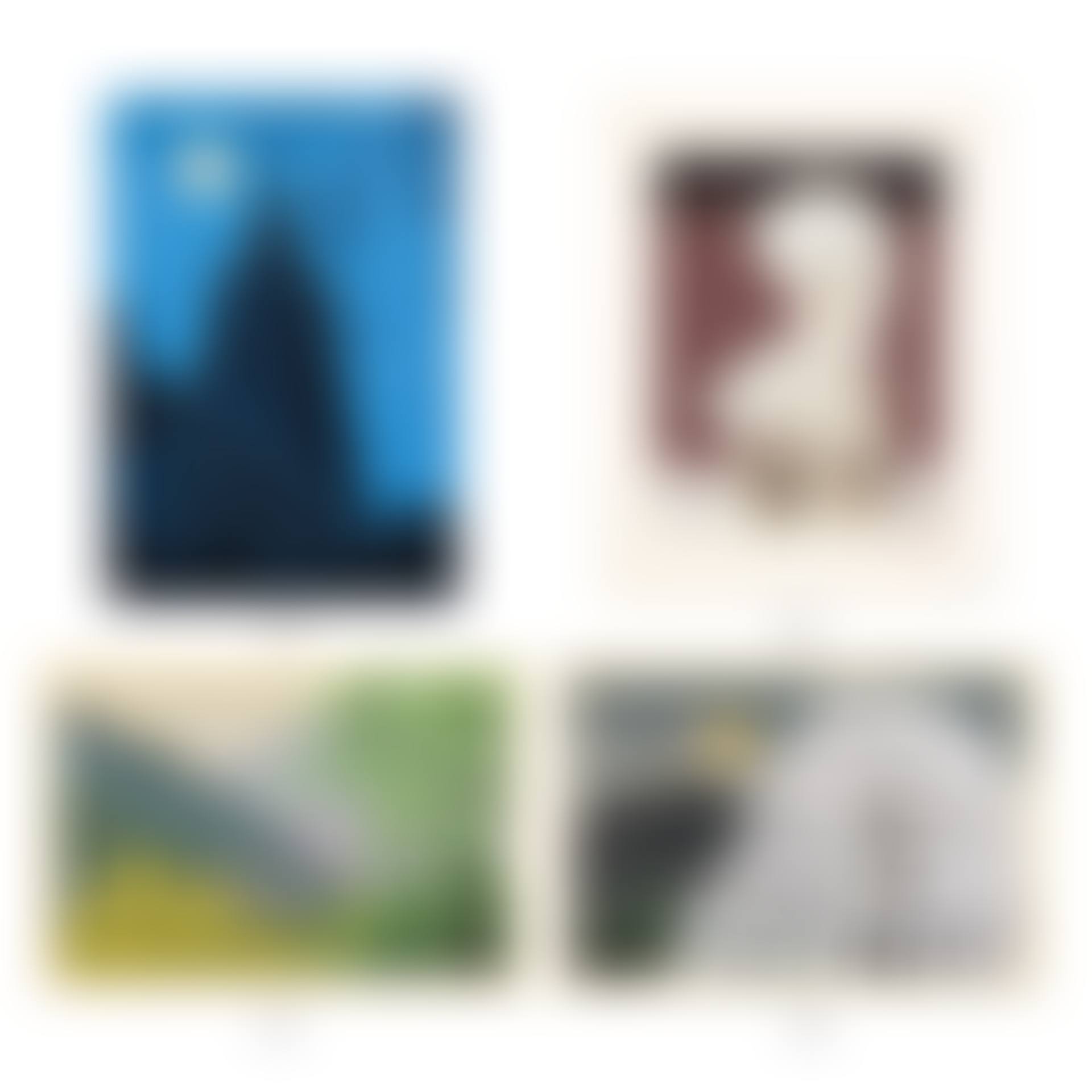 (1) BODH GAYA TOWER (2) SMALL FLOWERS (3) MOON (4) CHERRY BLOSSOMS 4 WORKS (preview)