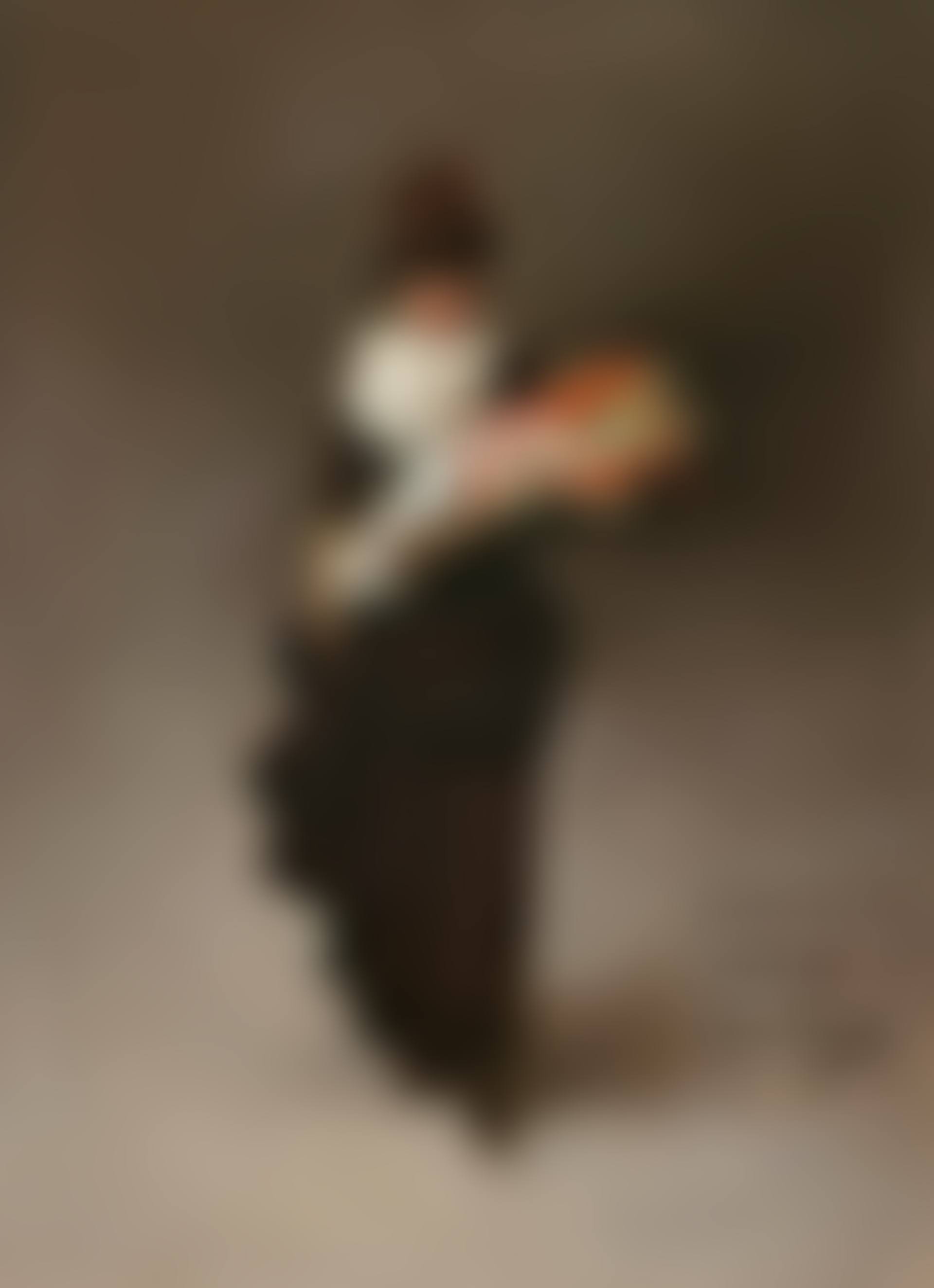 Jeune femme au bouquet de fleurs (preview)