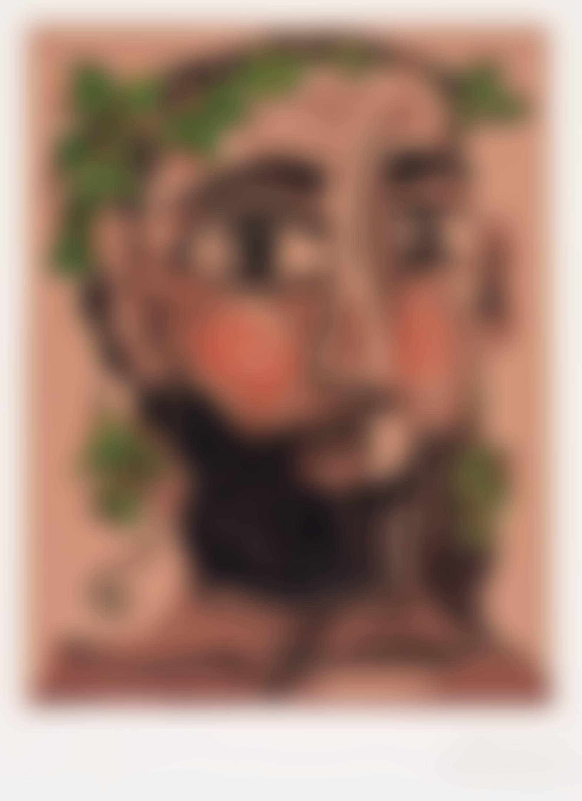 Homme barbu couronné de feuillage (preview)