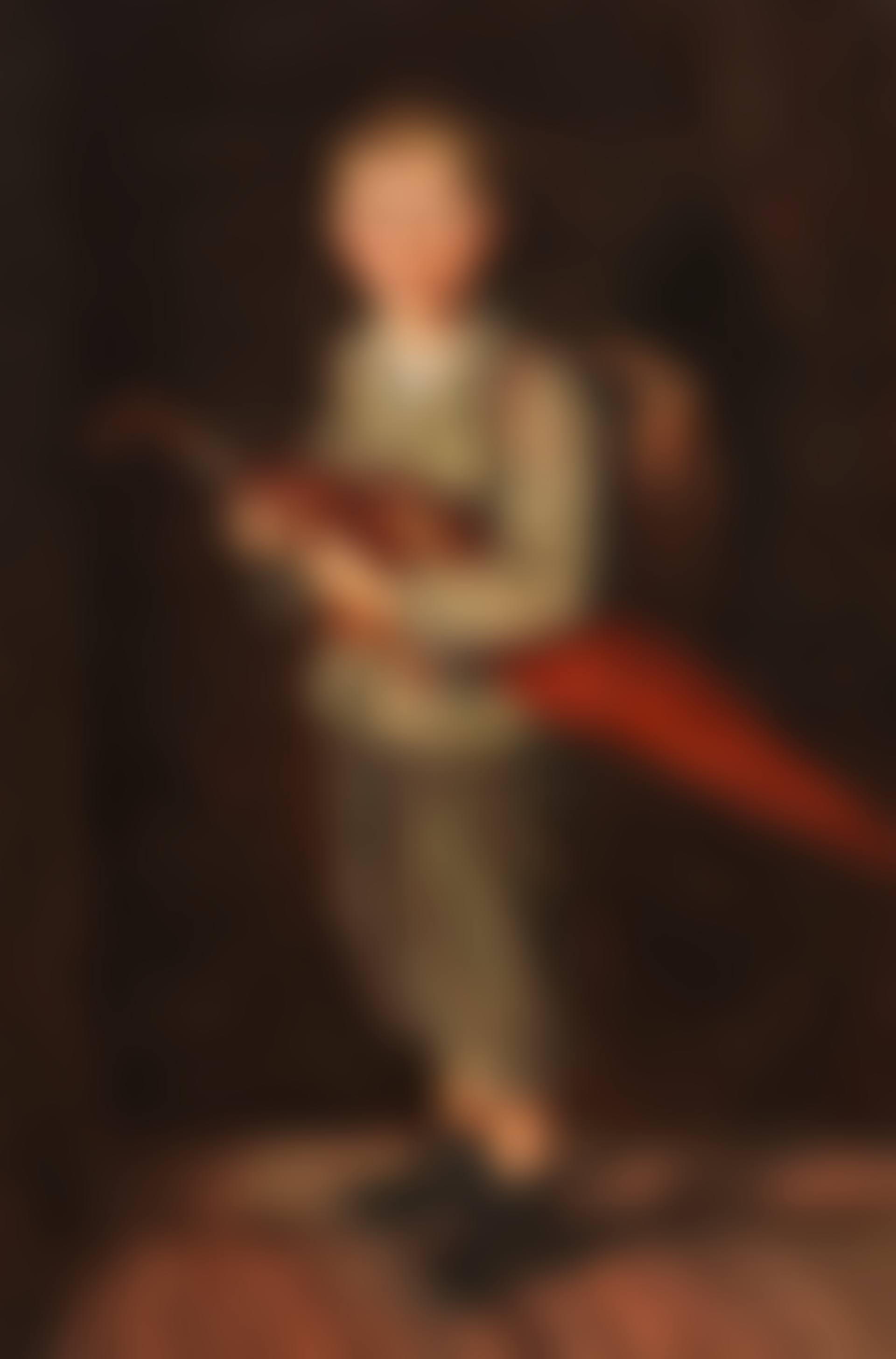 Bauernbub mit Schirm und Ranzen (preview)