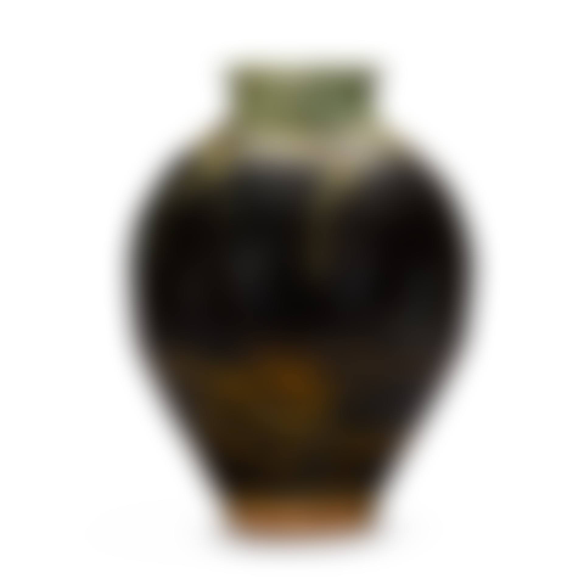 A large brown and green glazed earthenware baluster vase by Clive Bowen (b.1943) (preview)