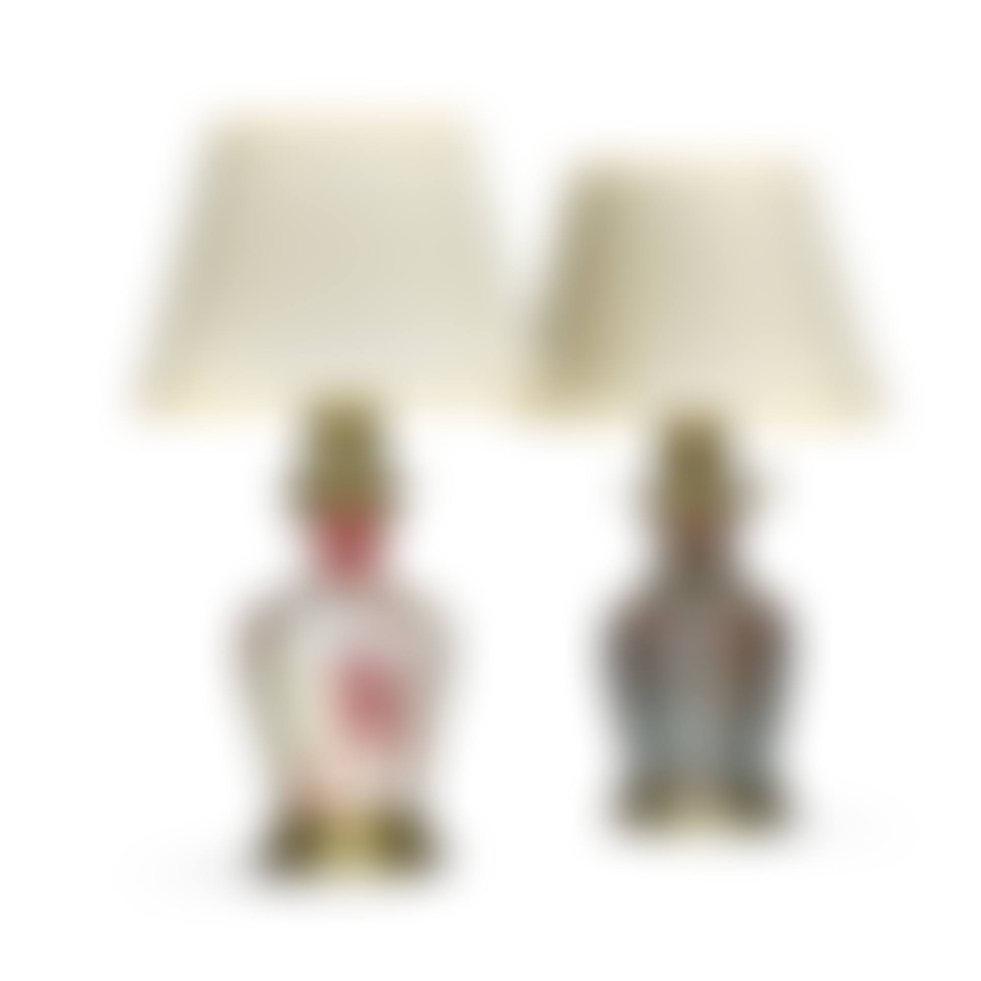 Two flambe-glazed baluster vase lamps, probably English, late 19th century (preview)