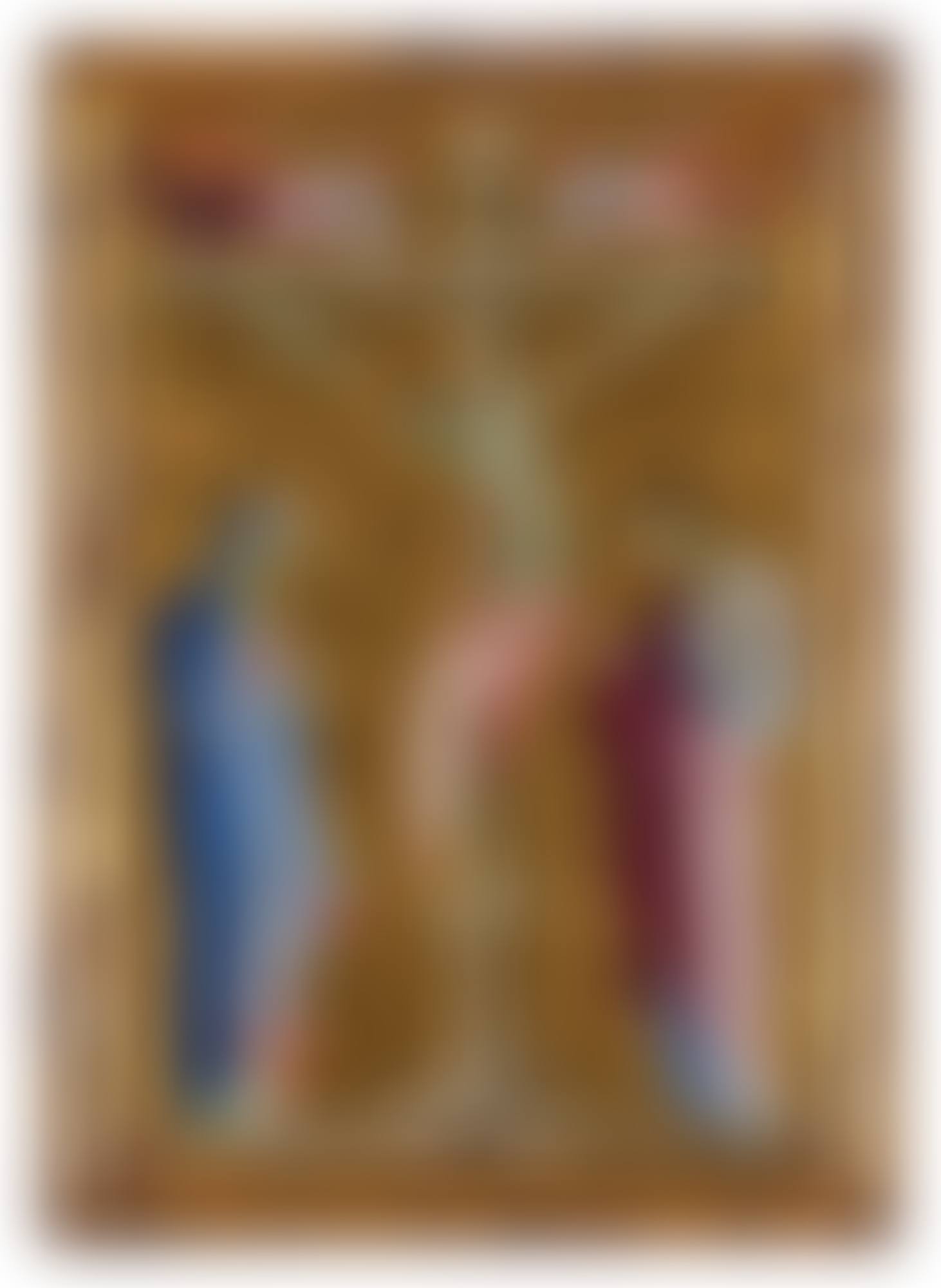 Crucifixion with the Virgin, Saint John the Evangelist, and two grieving angels (preview)