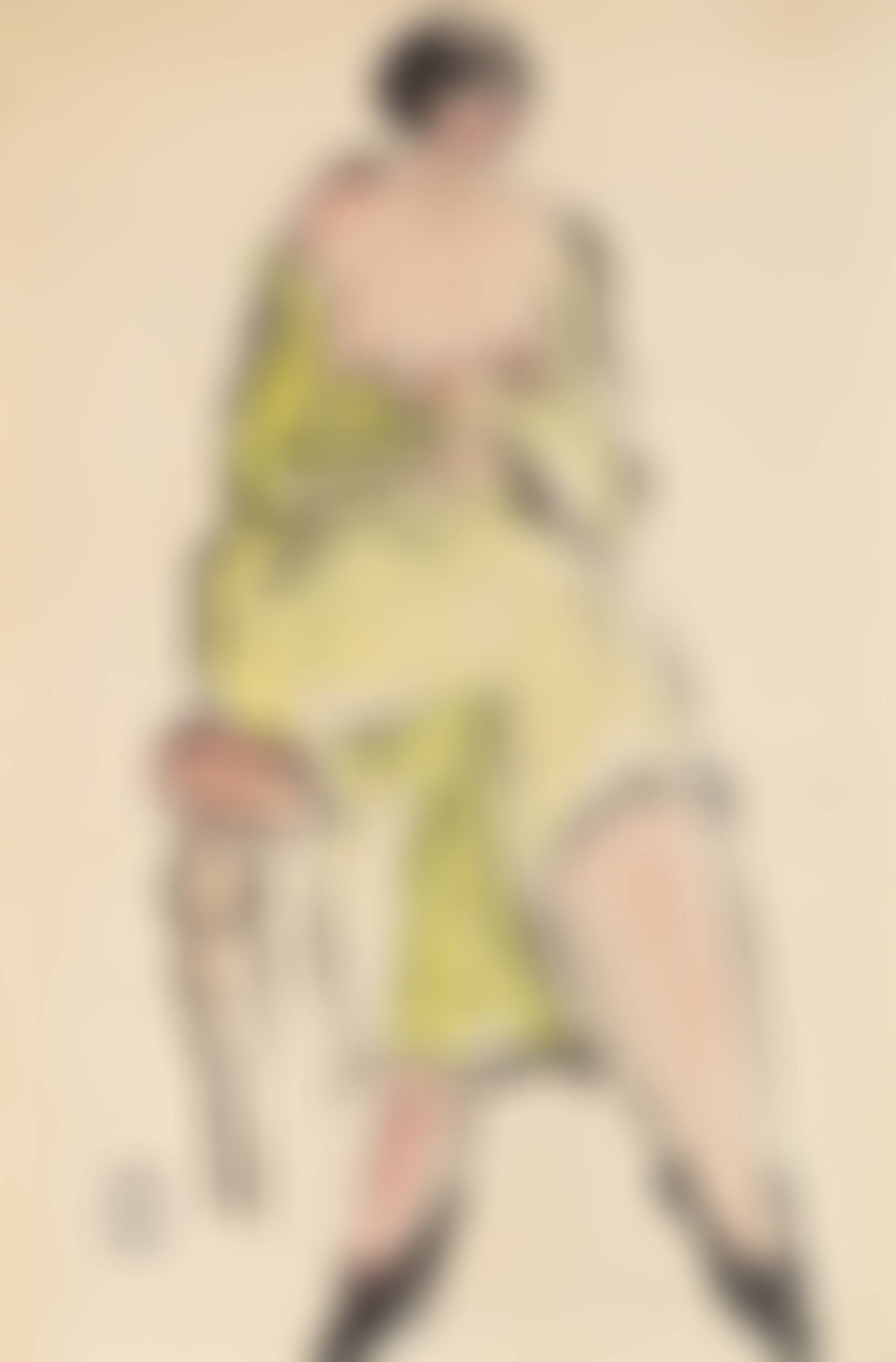 Seated Woman in Green Robe (preview)