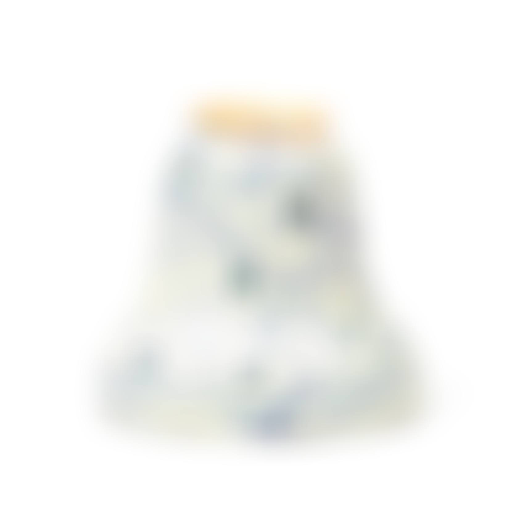 Steuben Blue Aurene "Hearts and Vine" on Calcite Glass Shade (preview)
