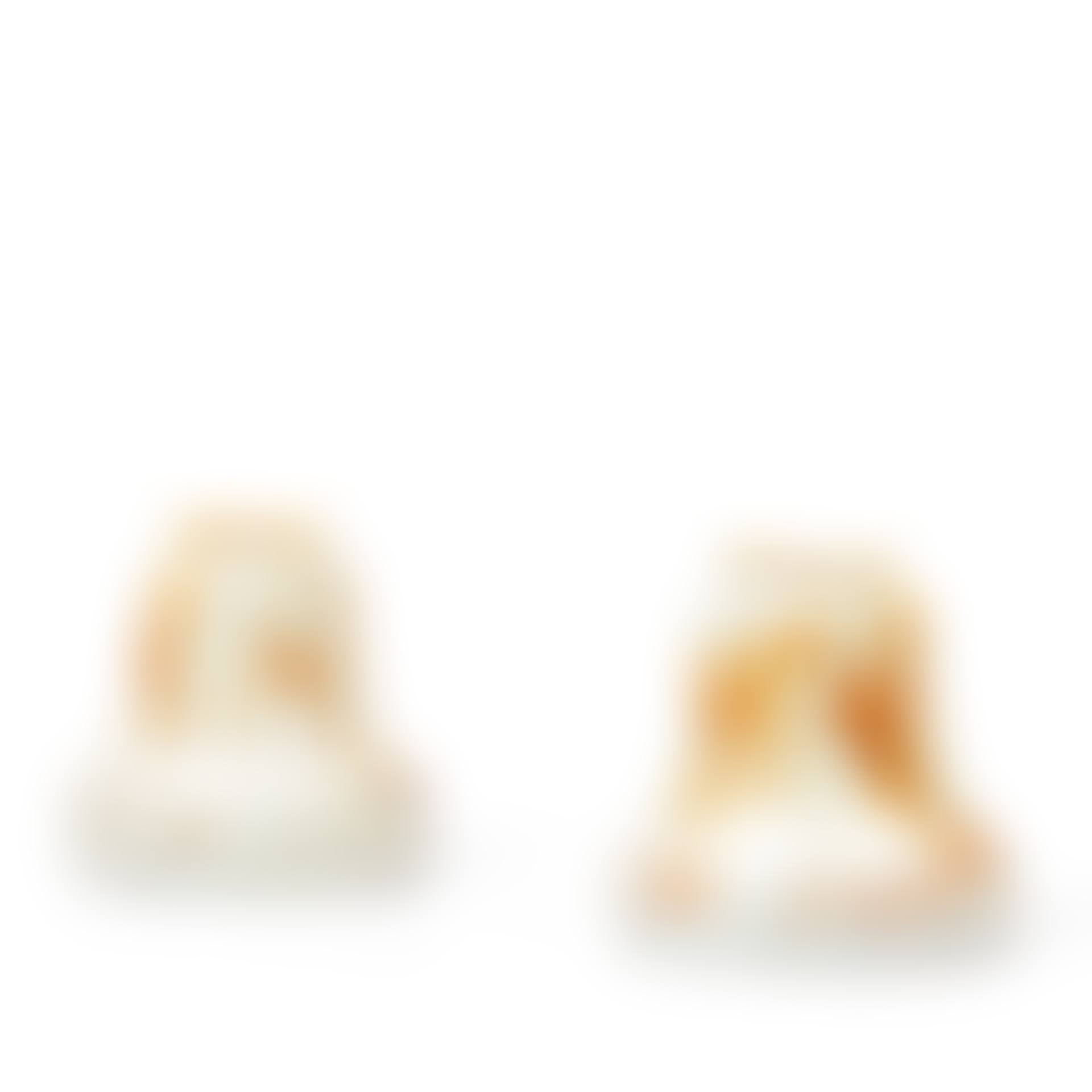 Pair of Steuben Gold Aurene "Hearts and Vine" Calcite Glass Shades (preview)