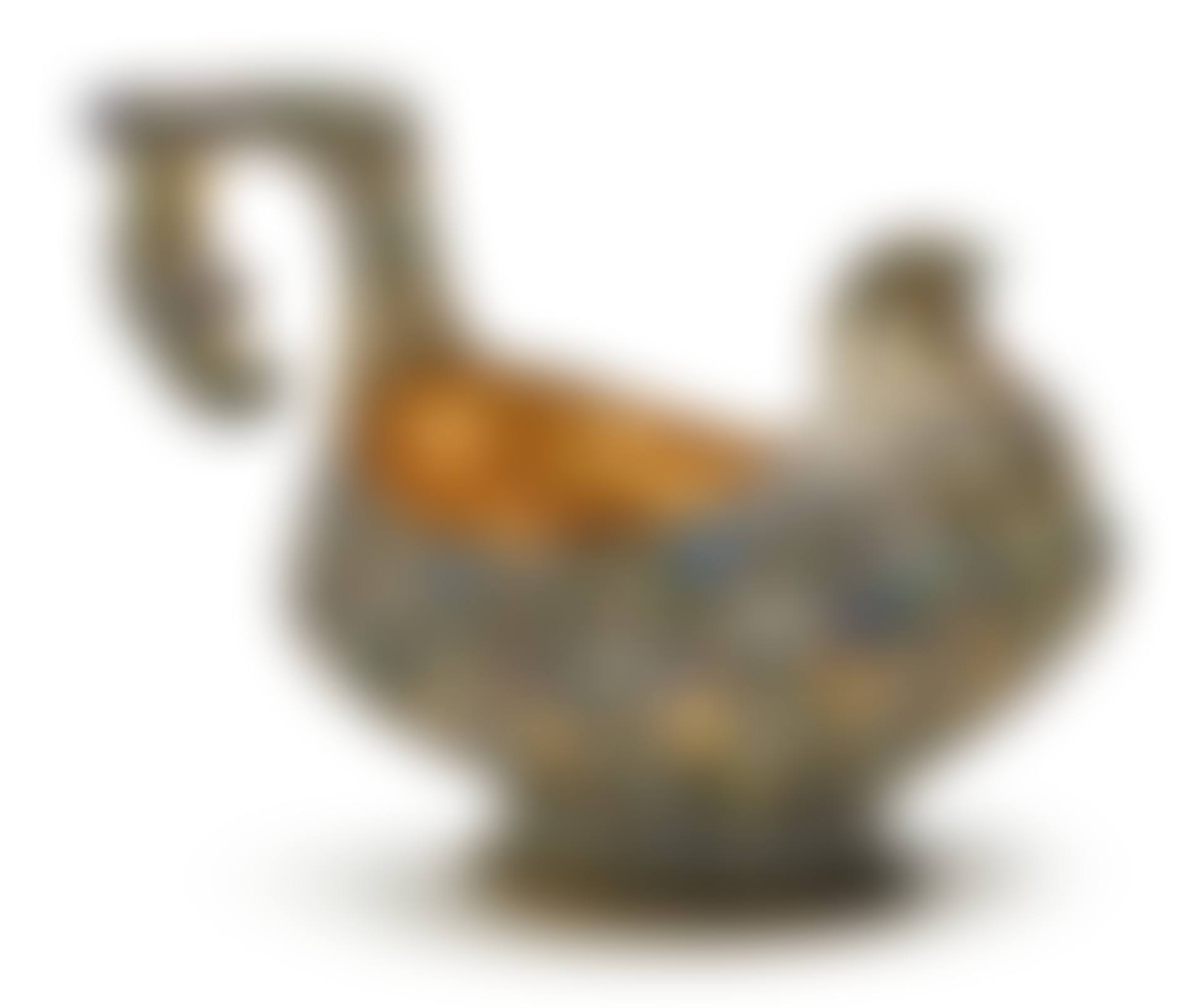 A large silver-gilt and cloisonné enamel kovsh, 11th Moscow Artel, Moscow, 1908-1917 (preview)