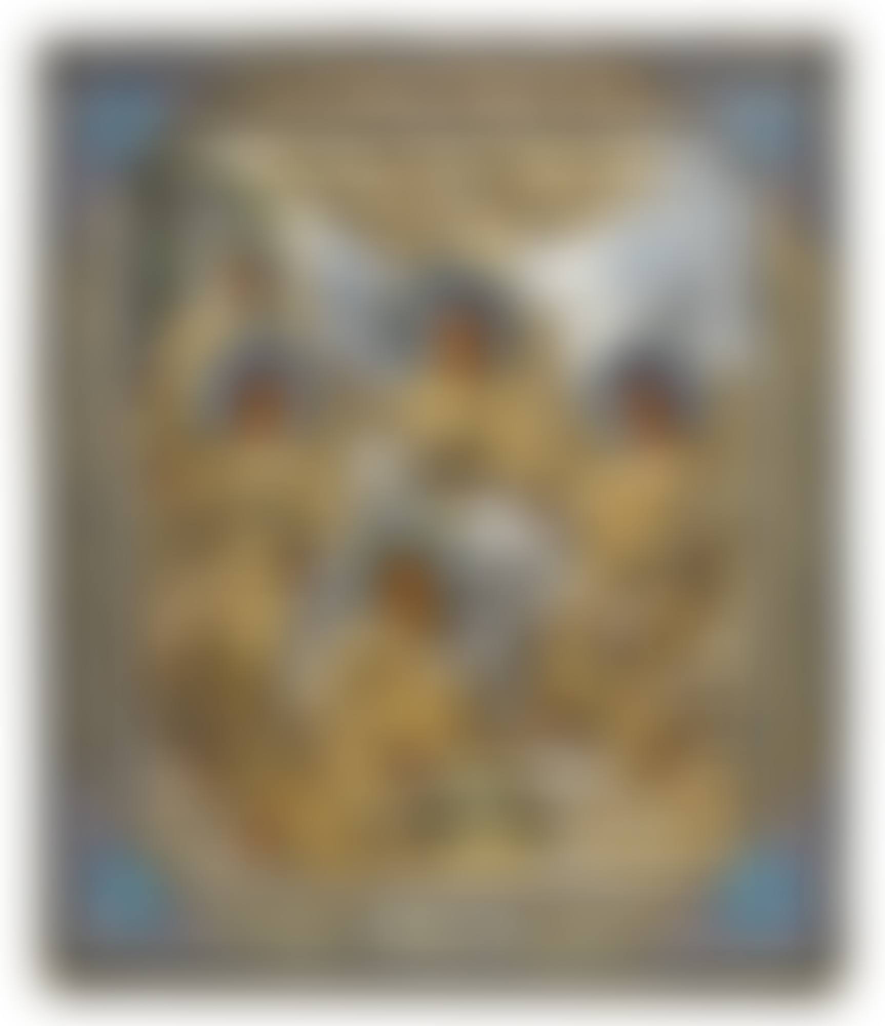 A silver-gilt and cloisonné enamel icon of the Trinity, Antip Kuzmichev, Moscow, 1890 (preview)