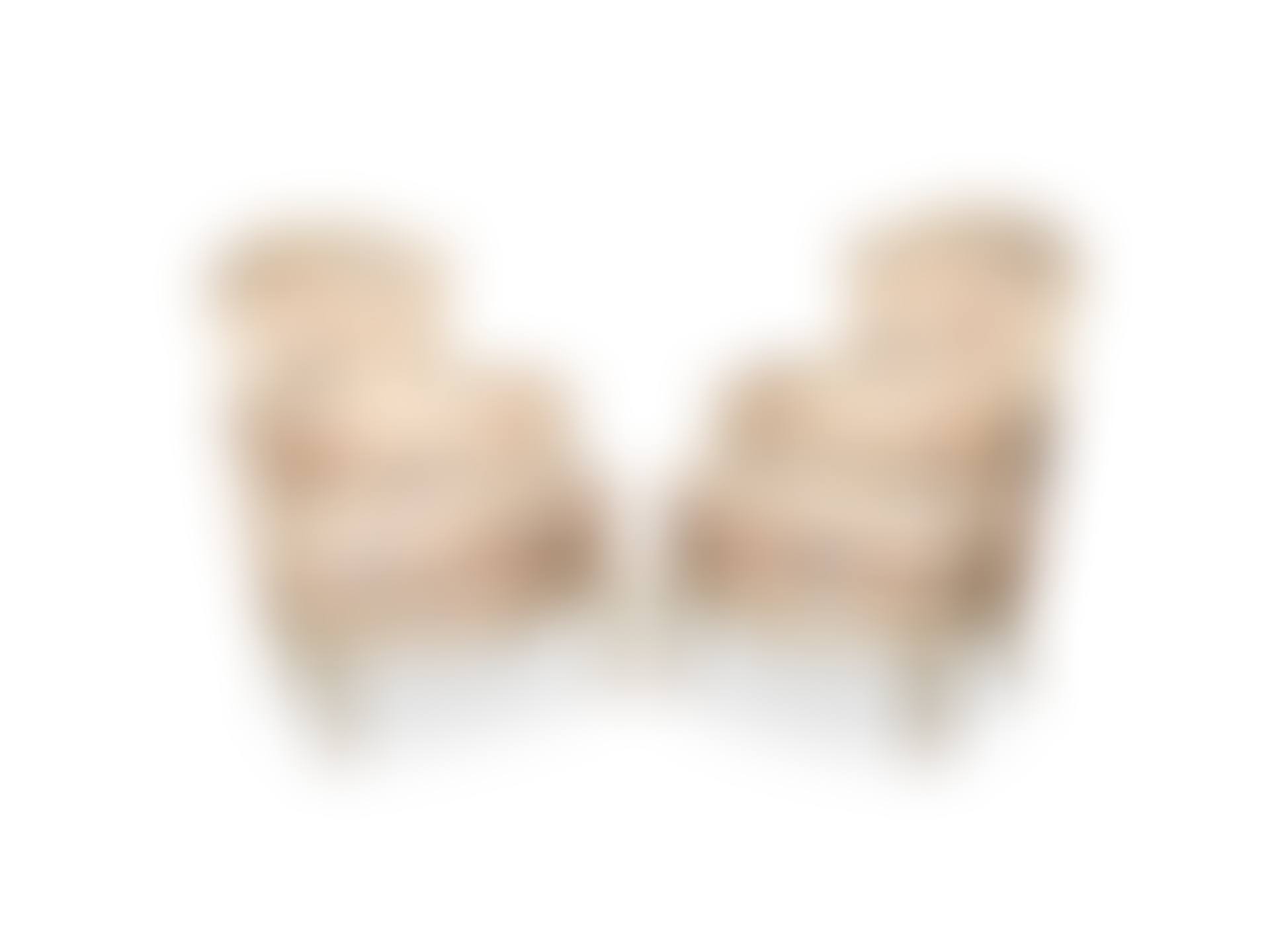 A pair of French early 20th century painted bergeres in the Louis XV style (2) (preview)