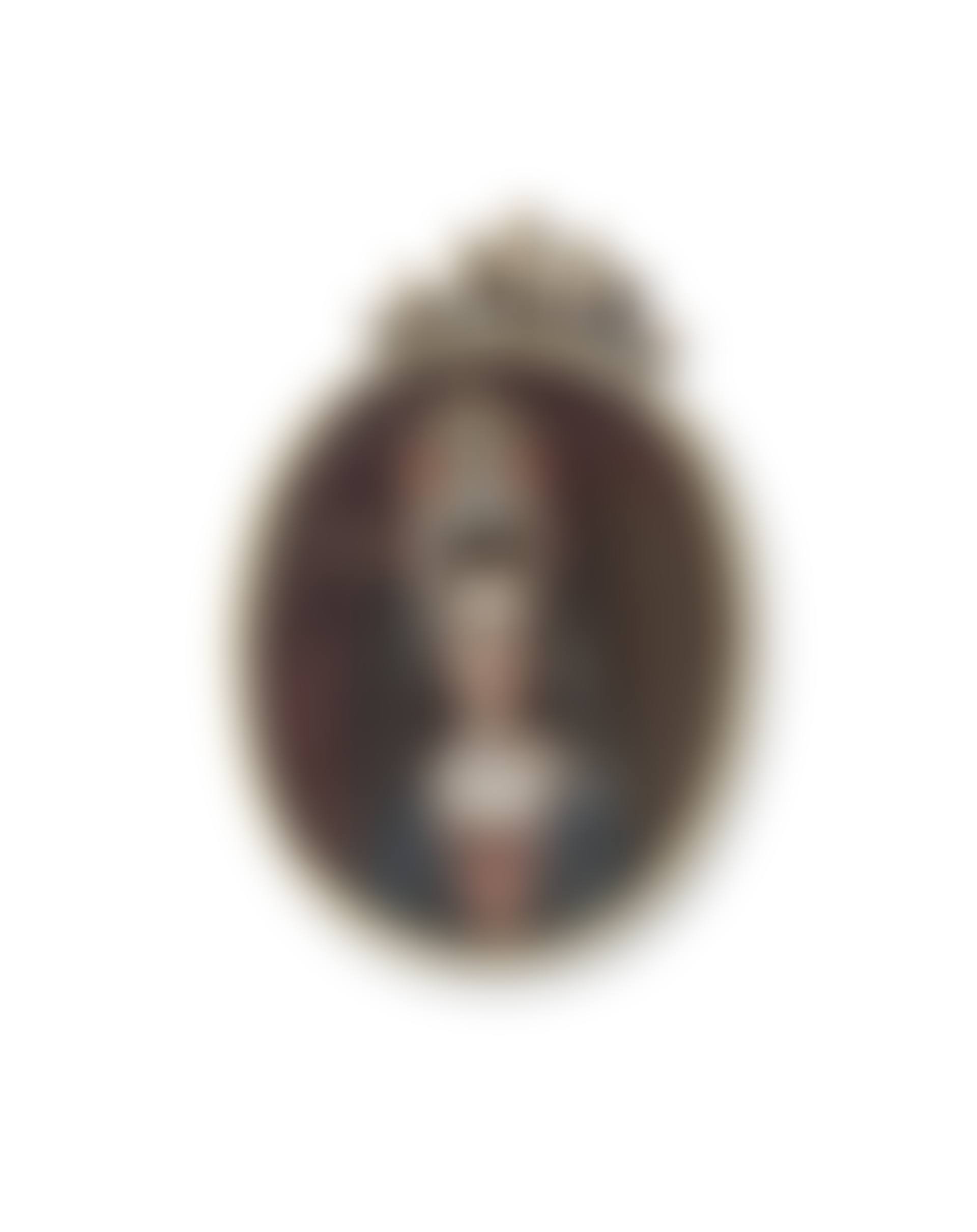 Portrait of a lady, half-length, in elegant costume and a lace headdress (preview)