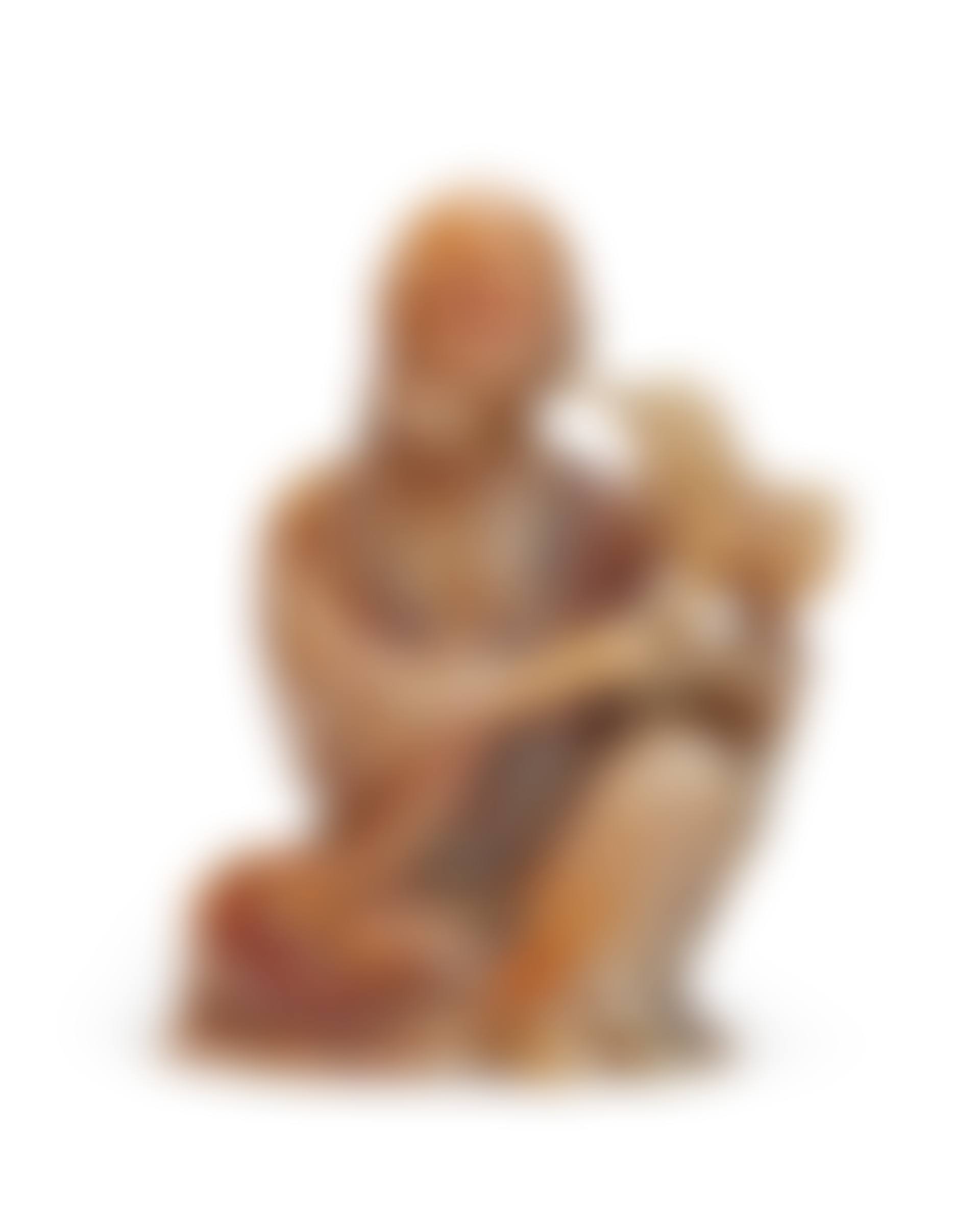 A SMALL SOAPSTONE FIGURE OF A SEATED LUOHAN (preview)