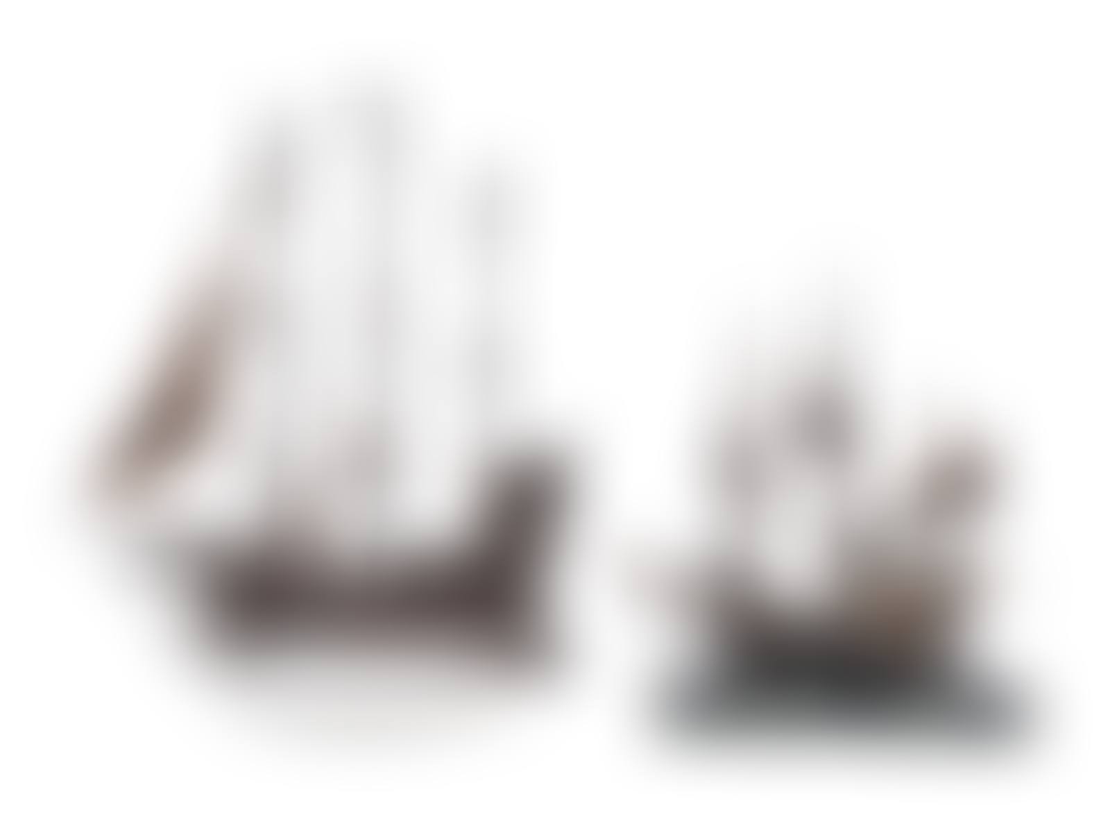 Two Dutch Silver Models of Galleons (preview)