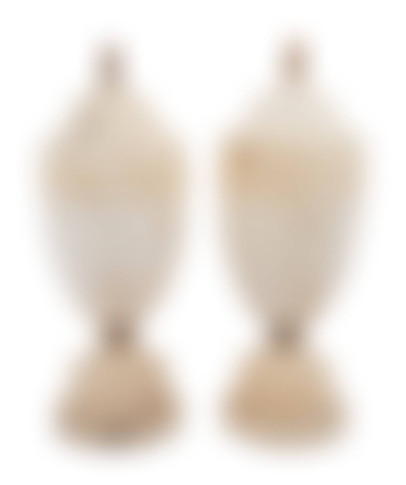 A Pair of Alabaster Urns Fitted as Lamps (preview)