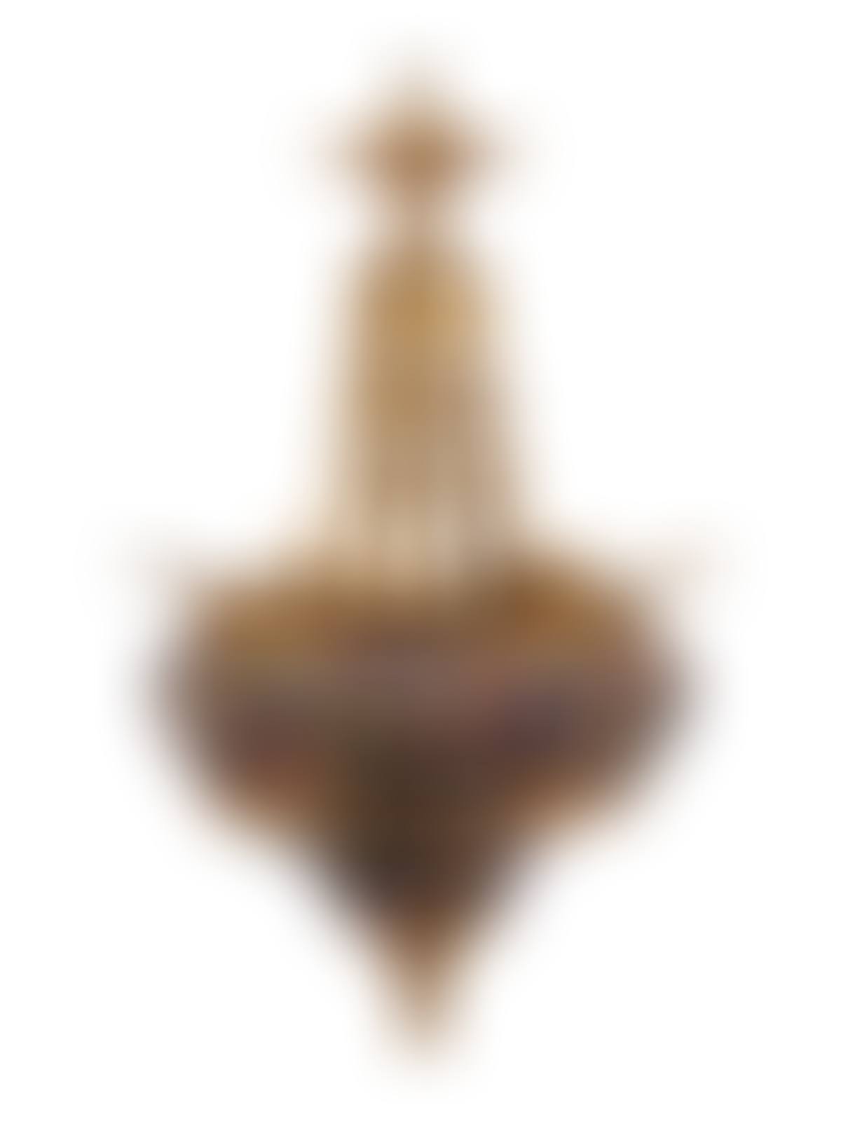 A Continental Gilt Bronze and Colored Glass Lantern (preview)