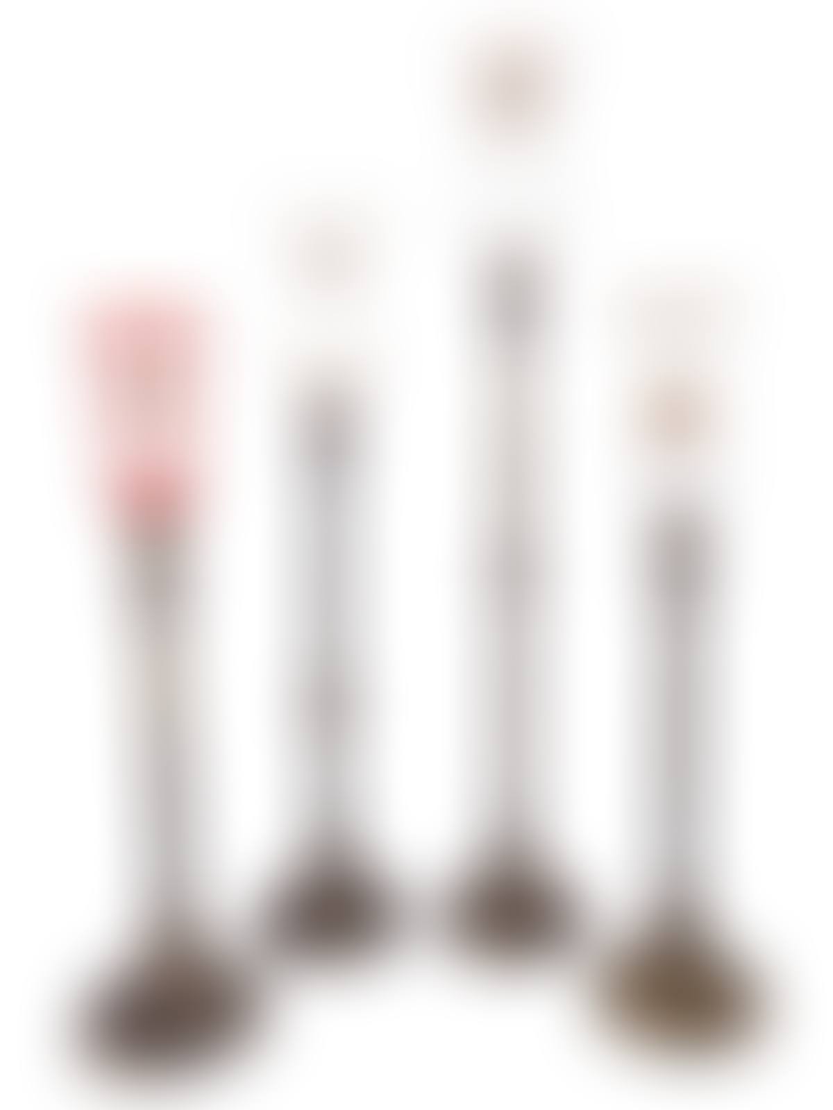 Four Brass and Enameled Glass Hurricane Candlesticks for the Persian Market (preview)