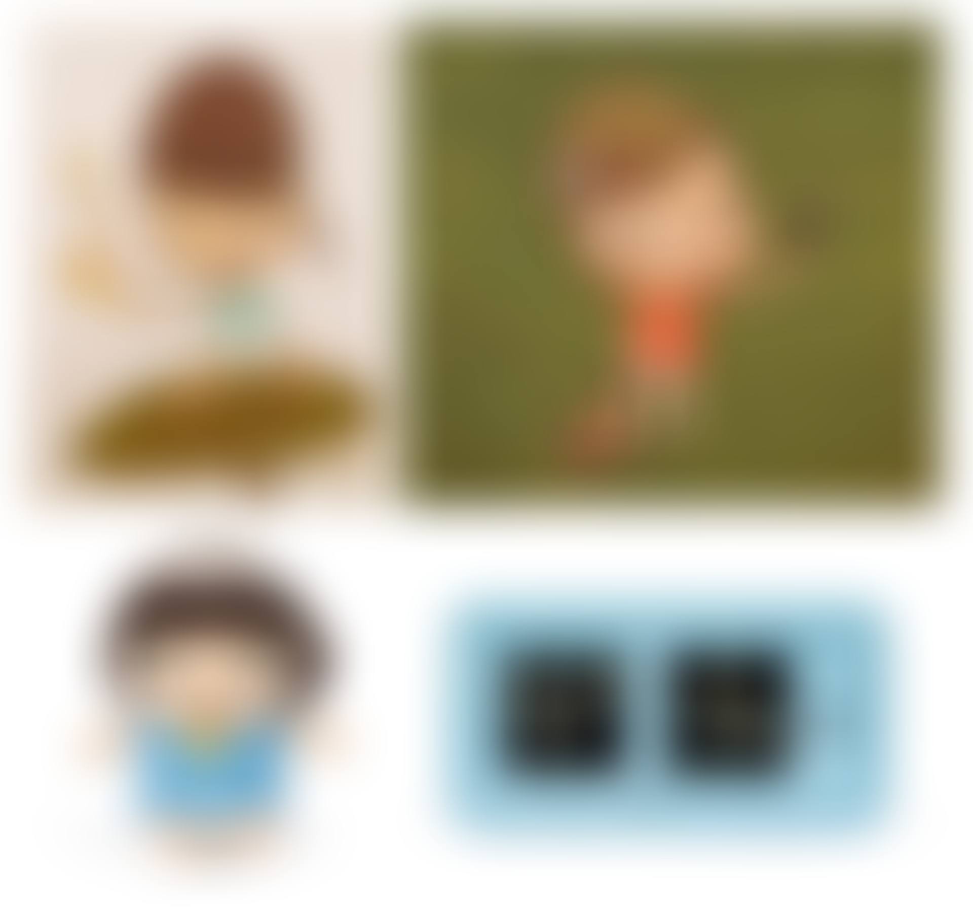 Marching on a Butterbur Leaf; Real One; Walk on Doll; Walk on Clock (Blue) (Set of four pieces) (preview)