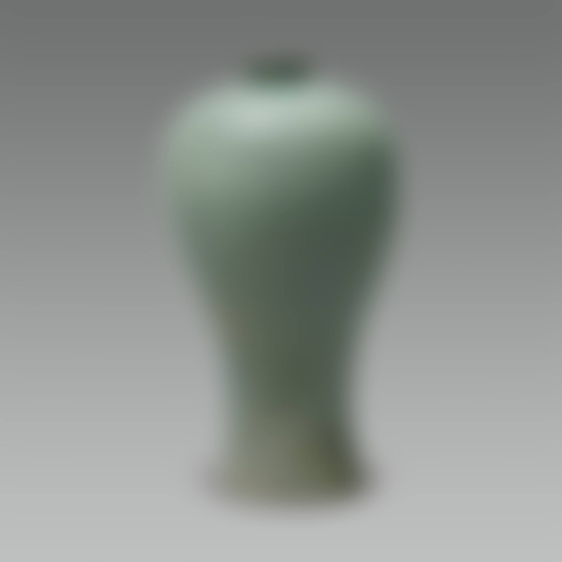 Celadon Prunus Vase with Incised Lotus Design (preview)
