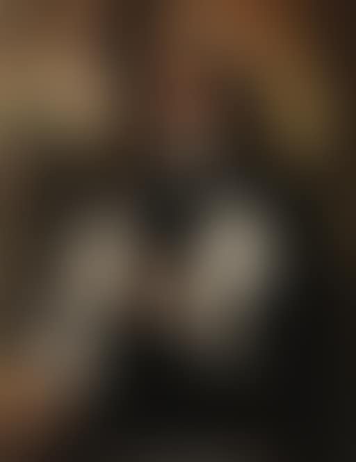 Portrait of gentleman, standing, wearing black costume in landscape (preview)