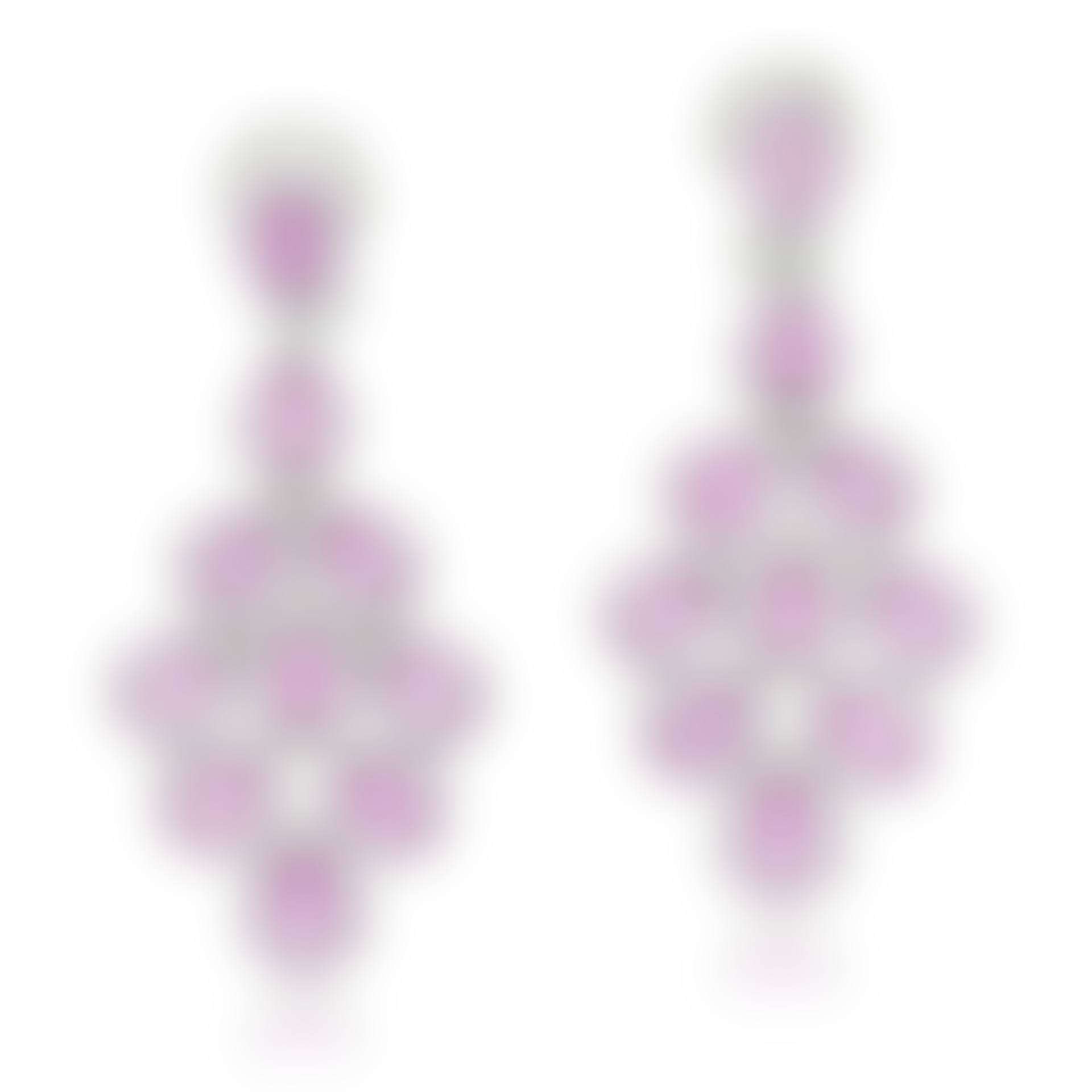 Pair of pink sapphire and diamond earrings (preview)