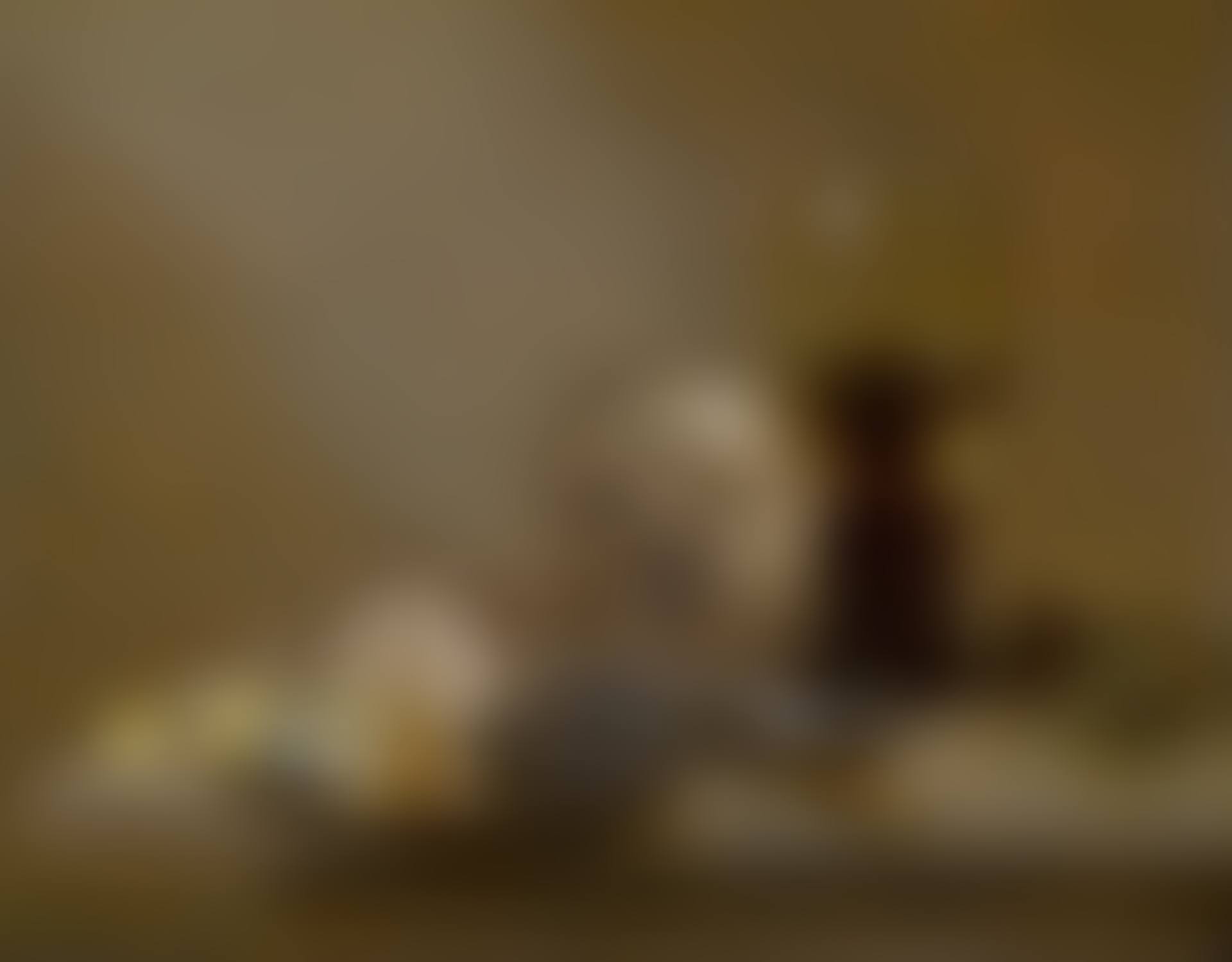 A vanitas still life with a broken roemer, an upturned tazza and a peeled lemon, all on a ledge | 《虛空派靜物畫：石架上的破酒杯、倒轉的扁花瓶與去皮檸檬》 (preview)