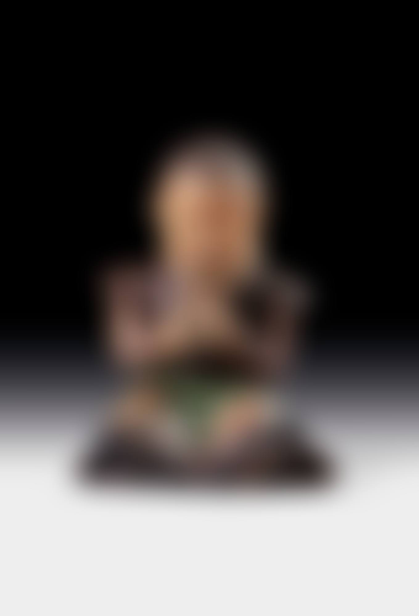 Seated child eating a waffle (preview)