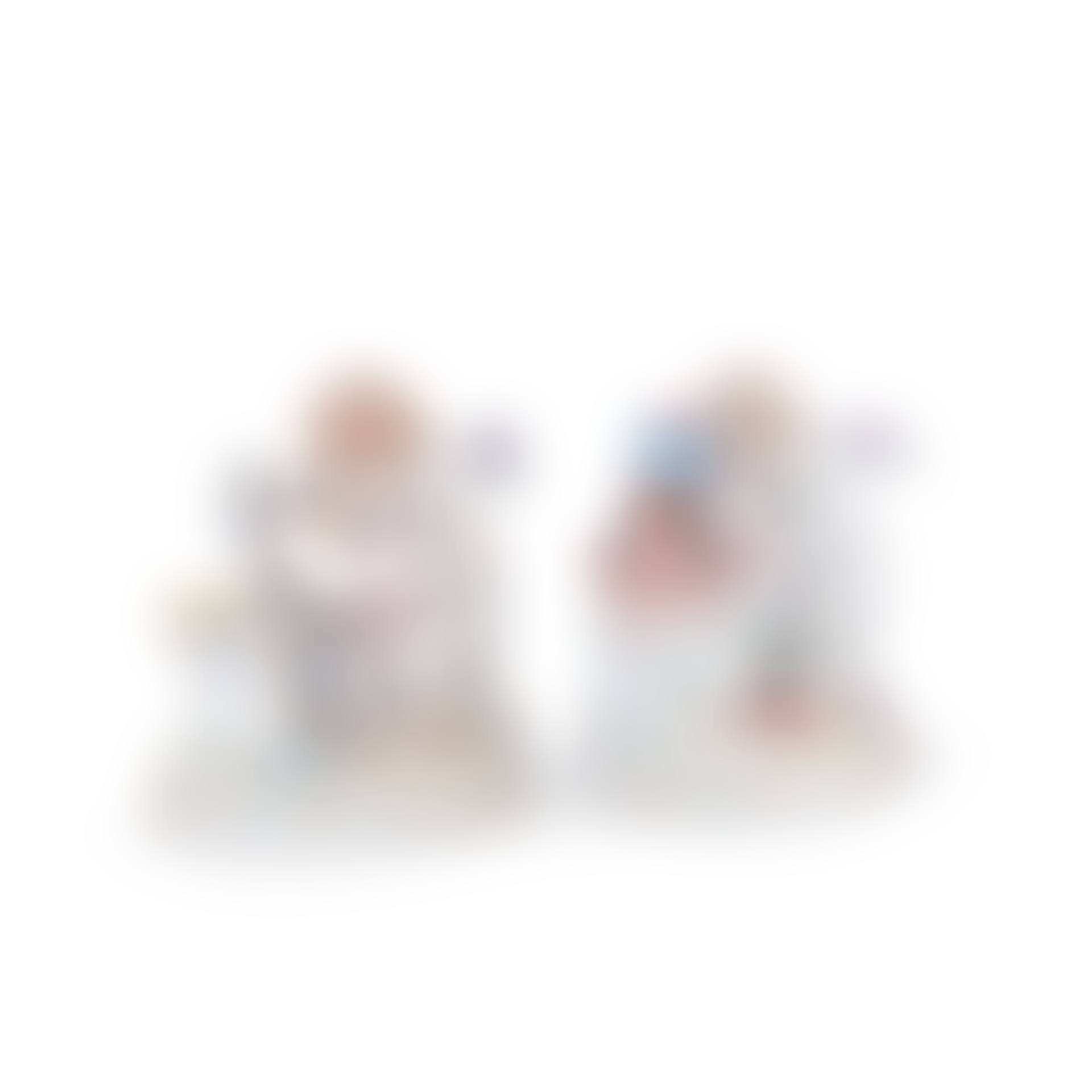 A pair of late 19th century Meissen porcelain figures of winged putti (preview)