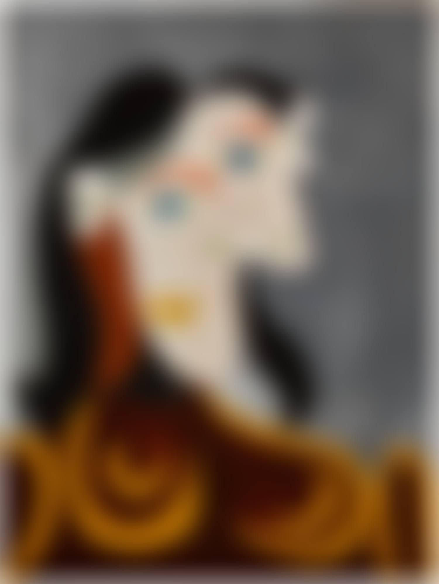 Buste de femme à la robe brune | 《棕裙女子半身像》 (preview)