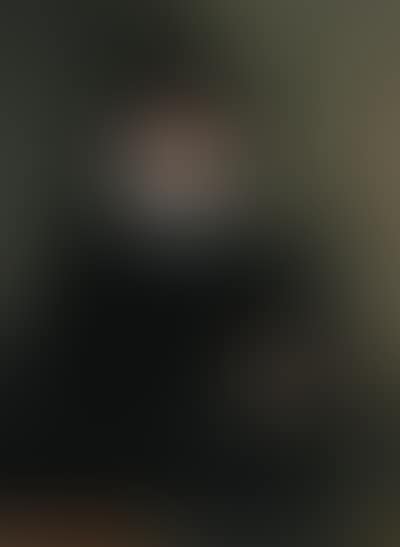 Portrait of a gentleman in a black coat and cape holding gloves (preview)