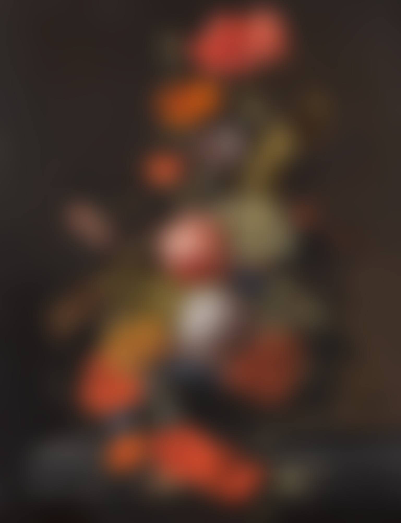 Still life of flowers with ants in a glass vase (preview)