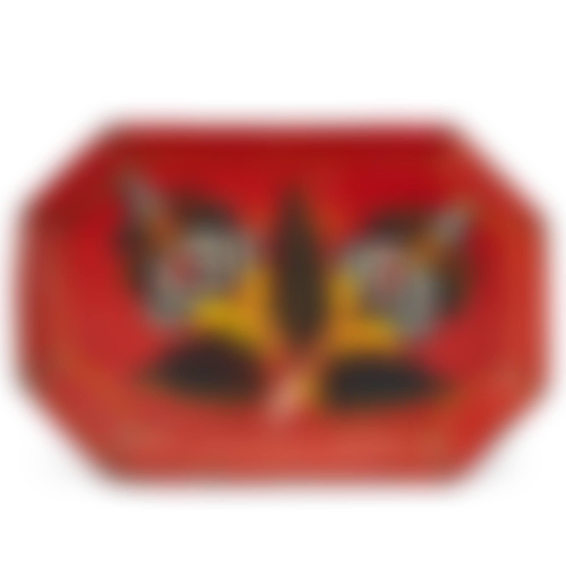 A RED-PAINTED TOLEWARE OCTAGONAL TRAY (preview)