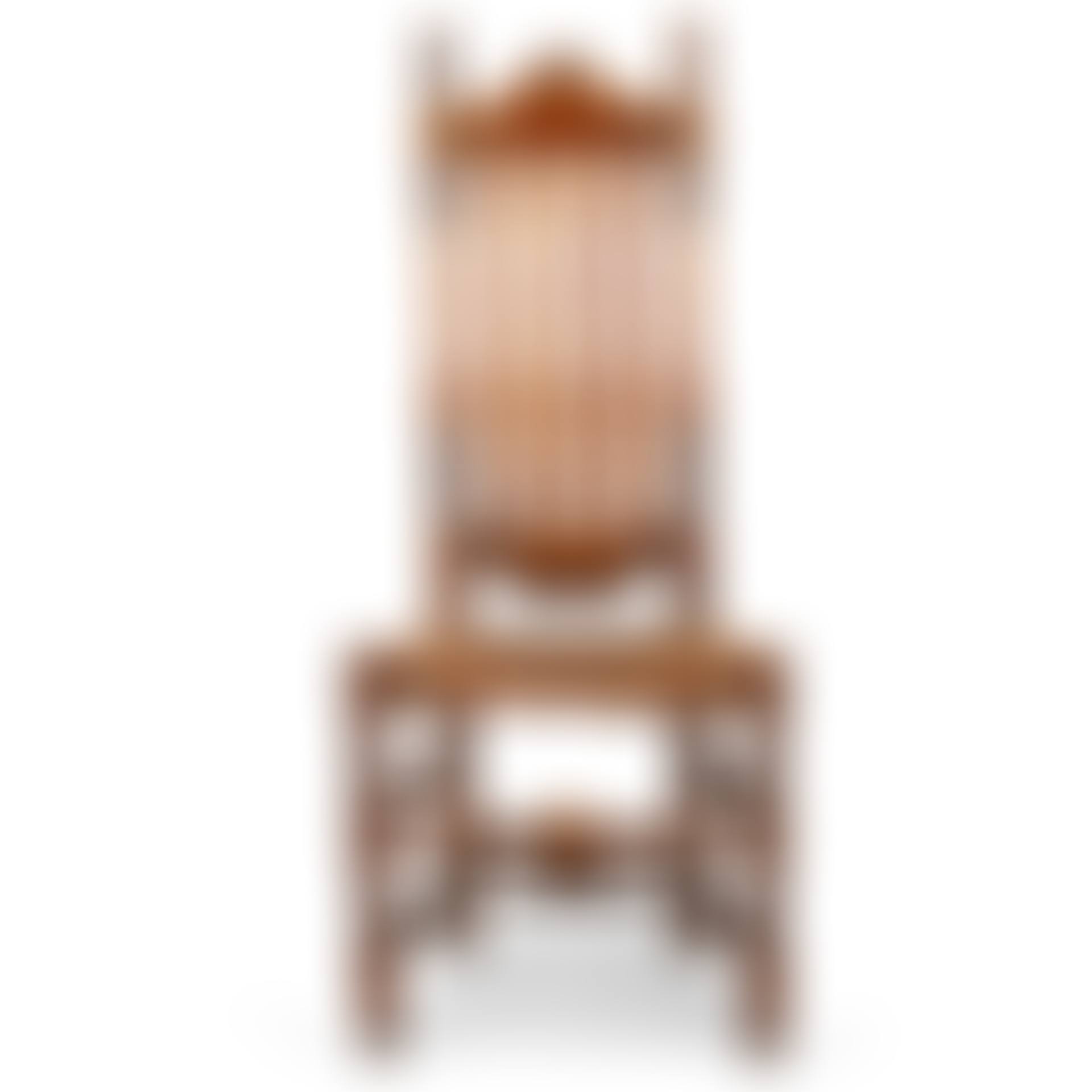 A WILLIAM AND MARY TURNED MAPLE BANISTER-BACK SIDE CHAIR  (preview)