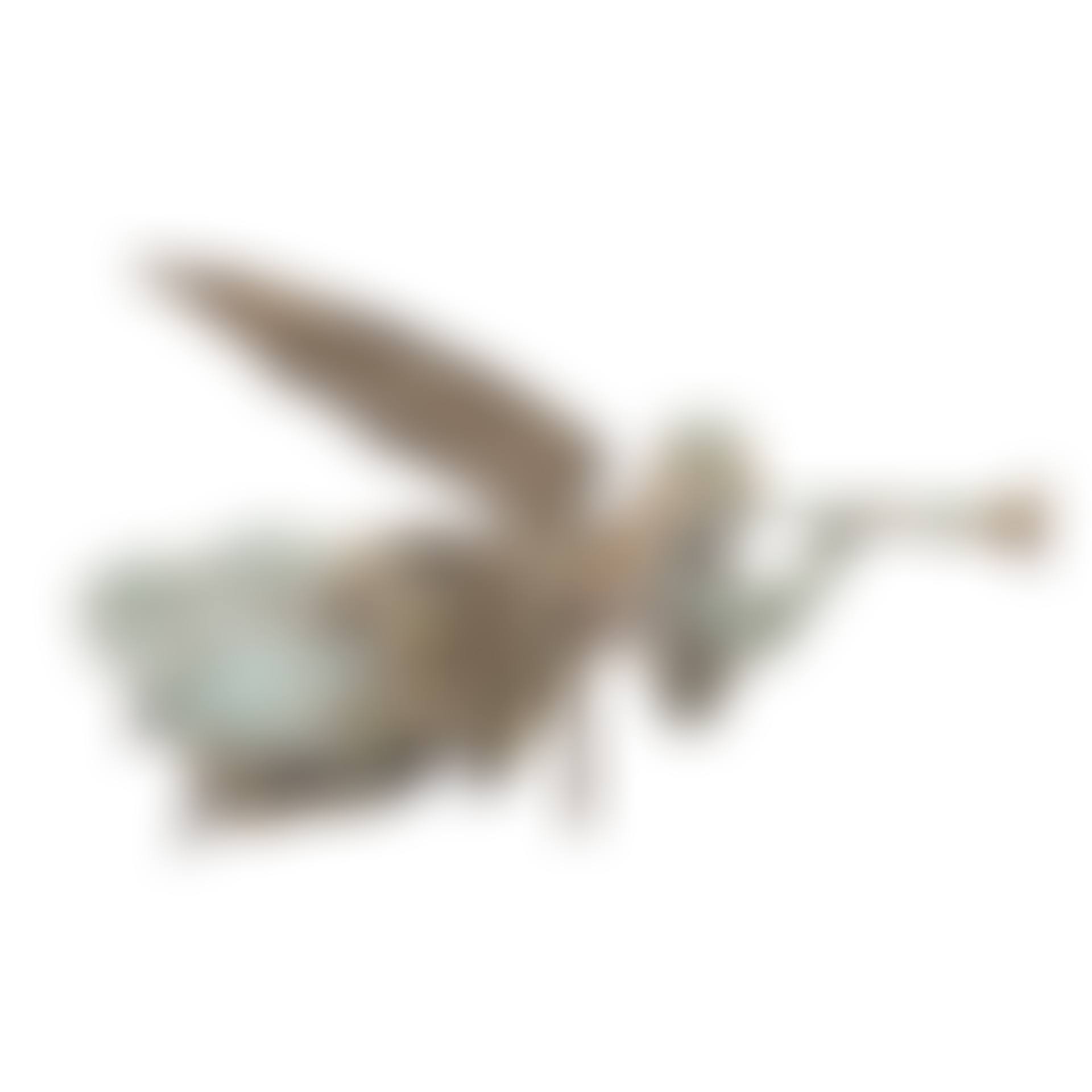 A MOLDED COPPER FLYING ANGEL GABRIEL WEATHERVANE (preview)