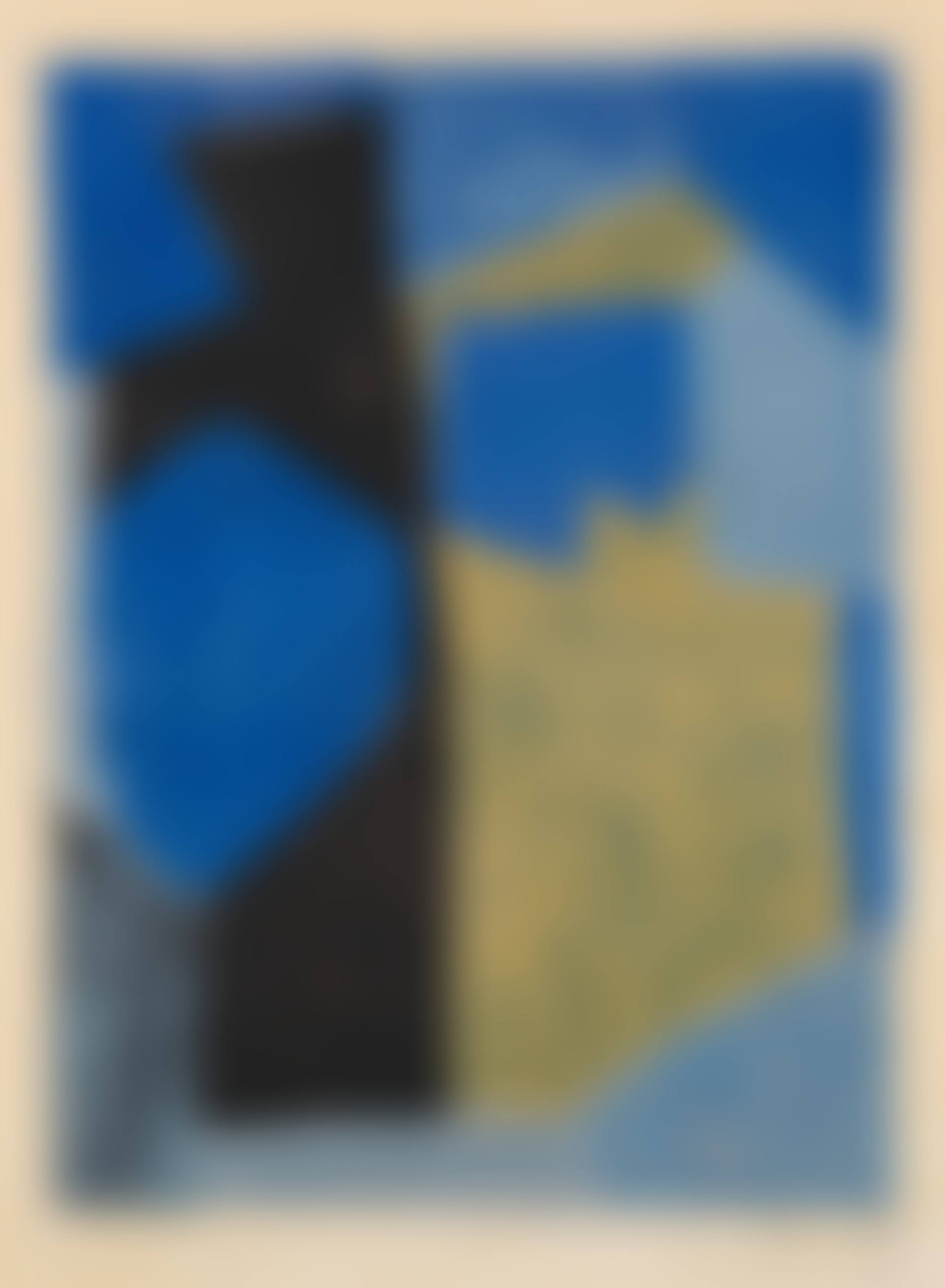Composition in blue, black and yellow (preview)