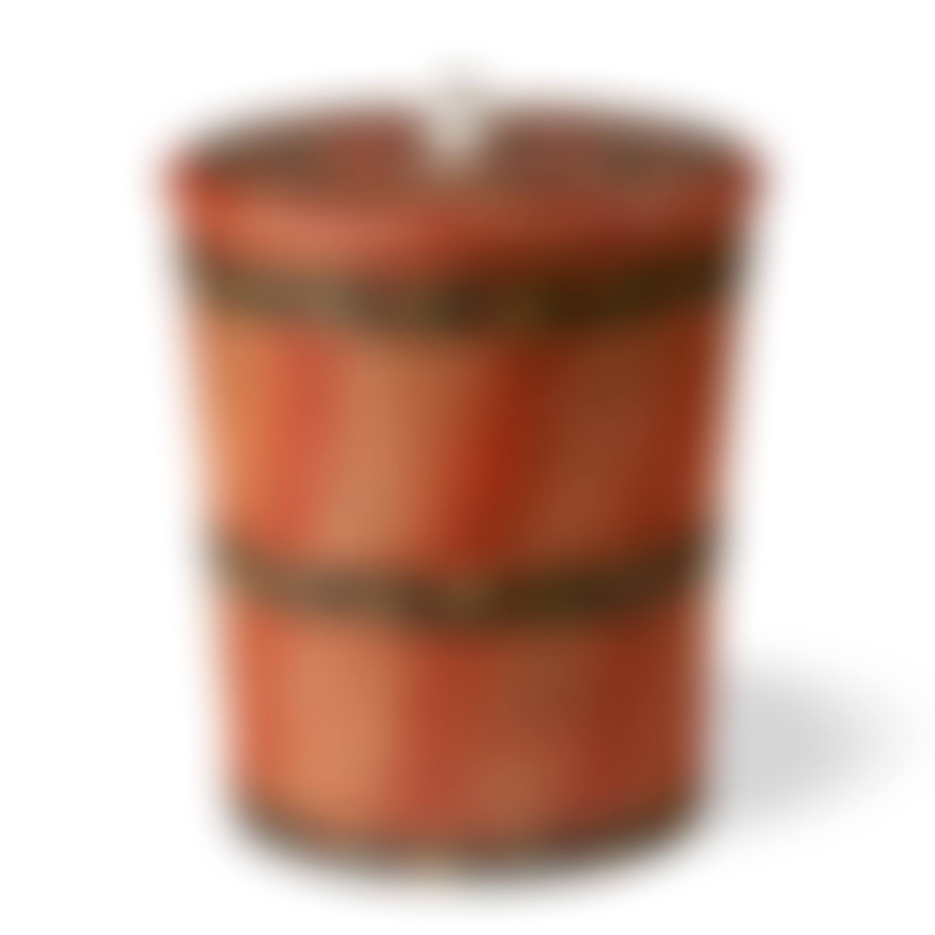 A PAINT-DECORATED LEHNWARE SUGAR BUCKET WITH MATCHING LID (preview)