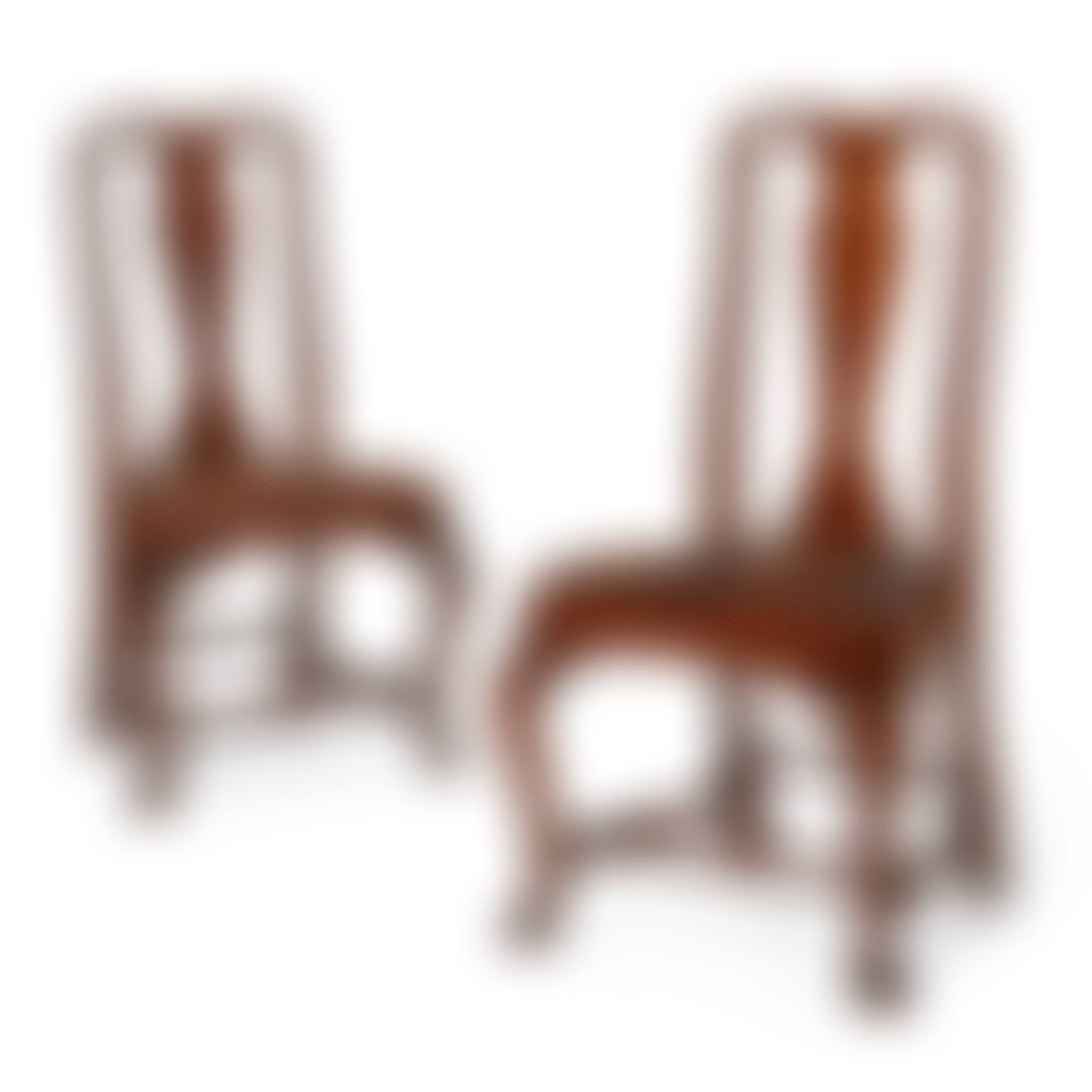 A PAIR OF QUEEN ANNE WALNUT COMPASS-SEAT SIDE CHAIRS (preview)