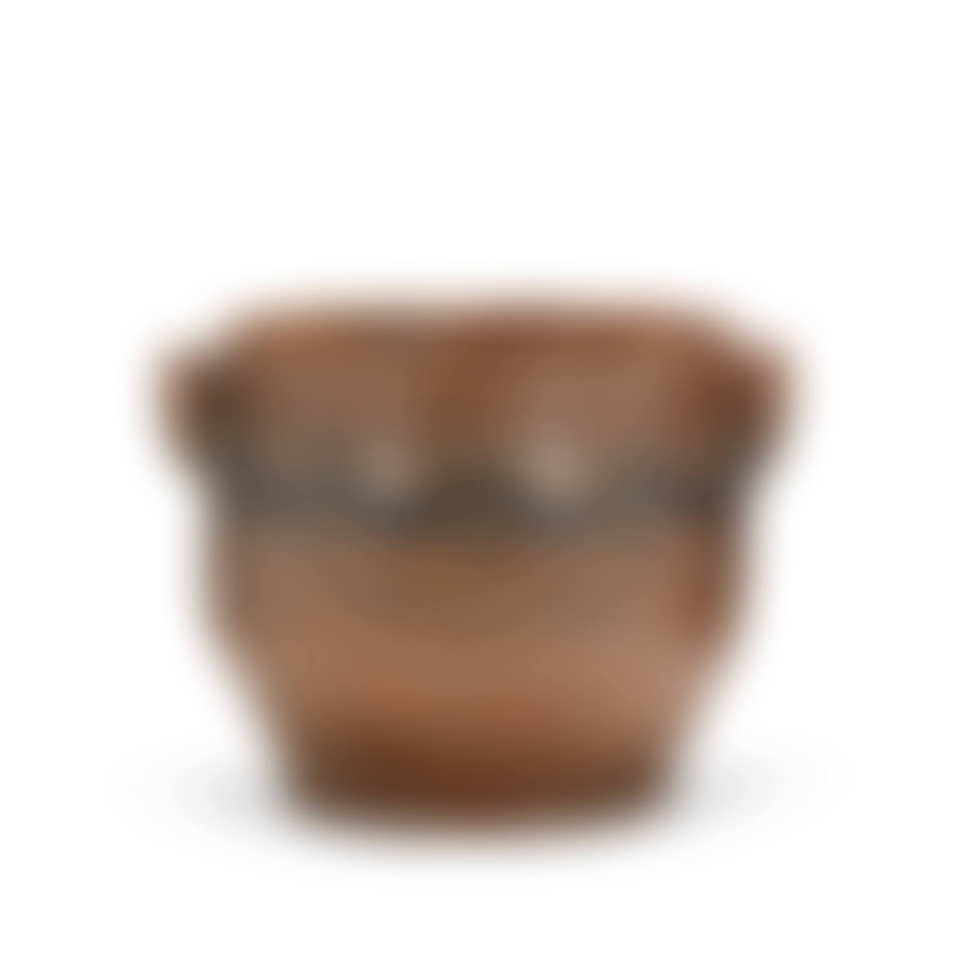 A SALT-GLAZED COBALT-BLUE INCISED STONEWARE JAR WITH EARED HANDLES  (preview)