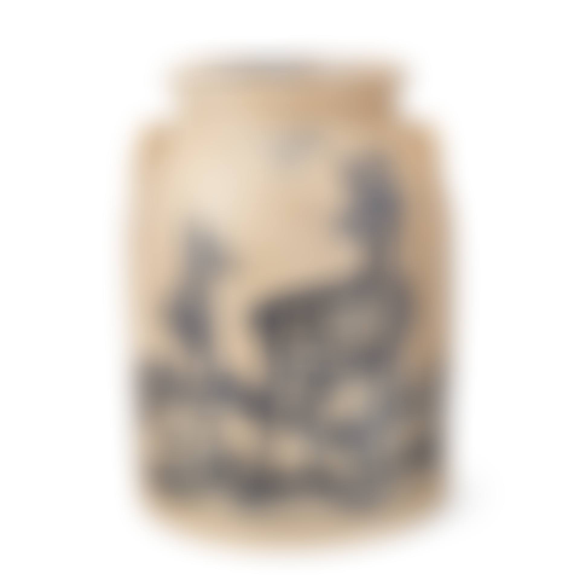 A SALT-GLAZED COBALT-BLUE DECORATED STONEWARE THREE GALLON CROCK WITH 'POLKA-DOT' STANDING STAG (preview)