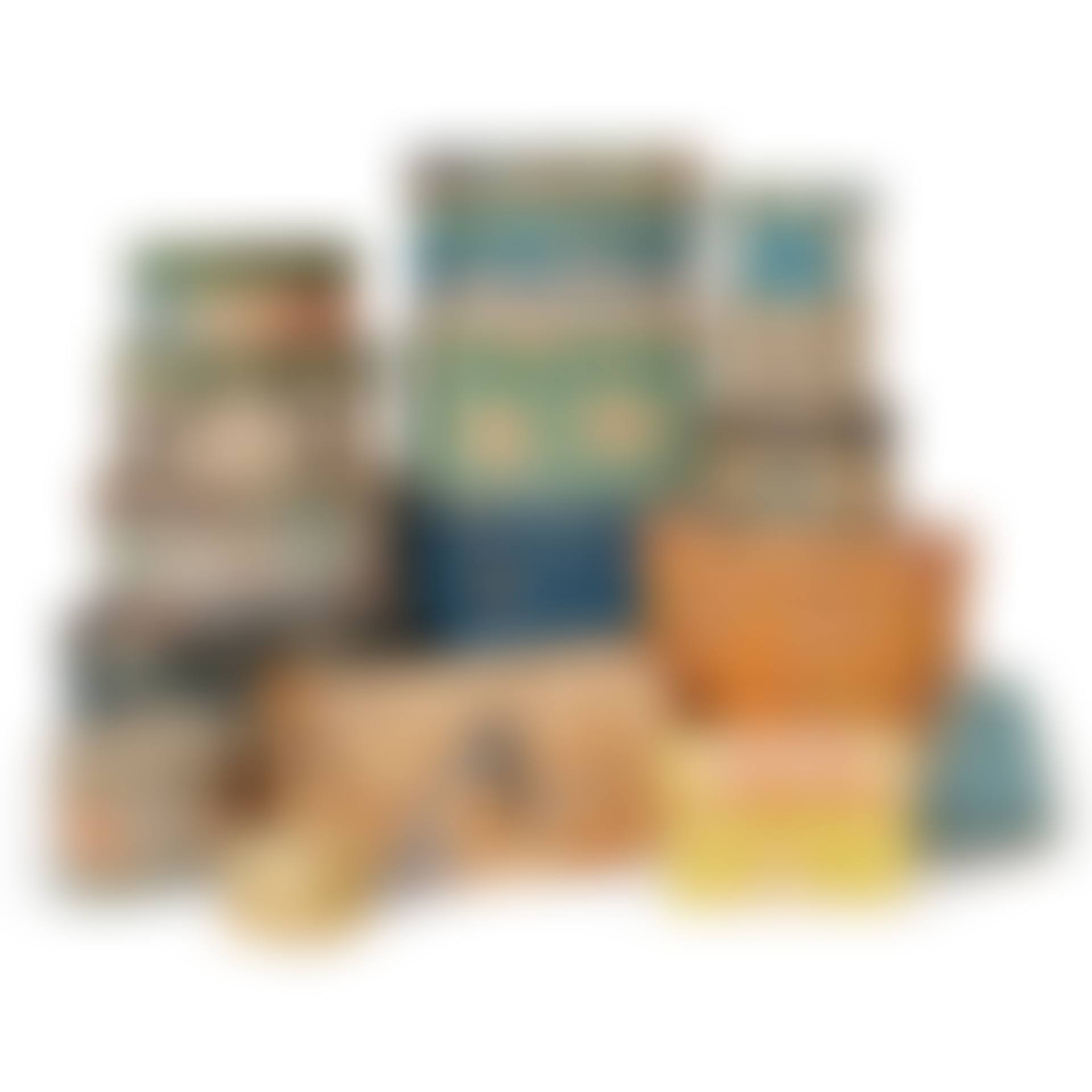 A GROUP OF SIXTEEN WALLPAPER-COVERED BOXES (preview)