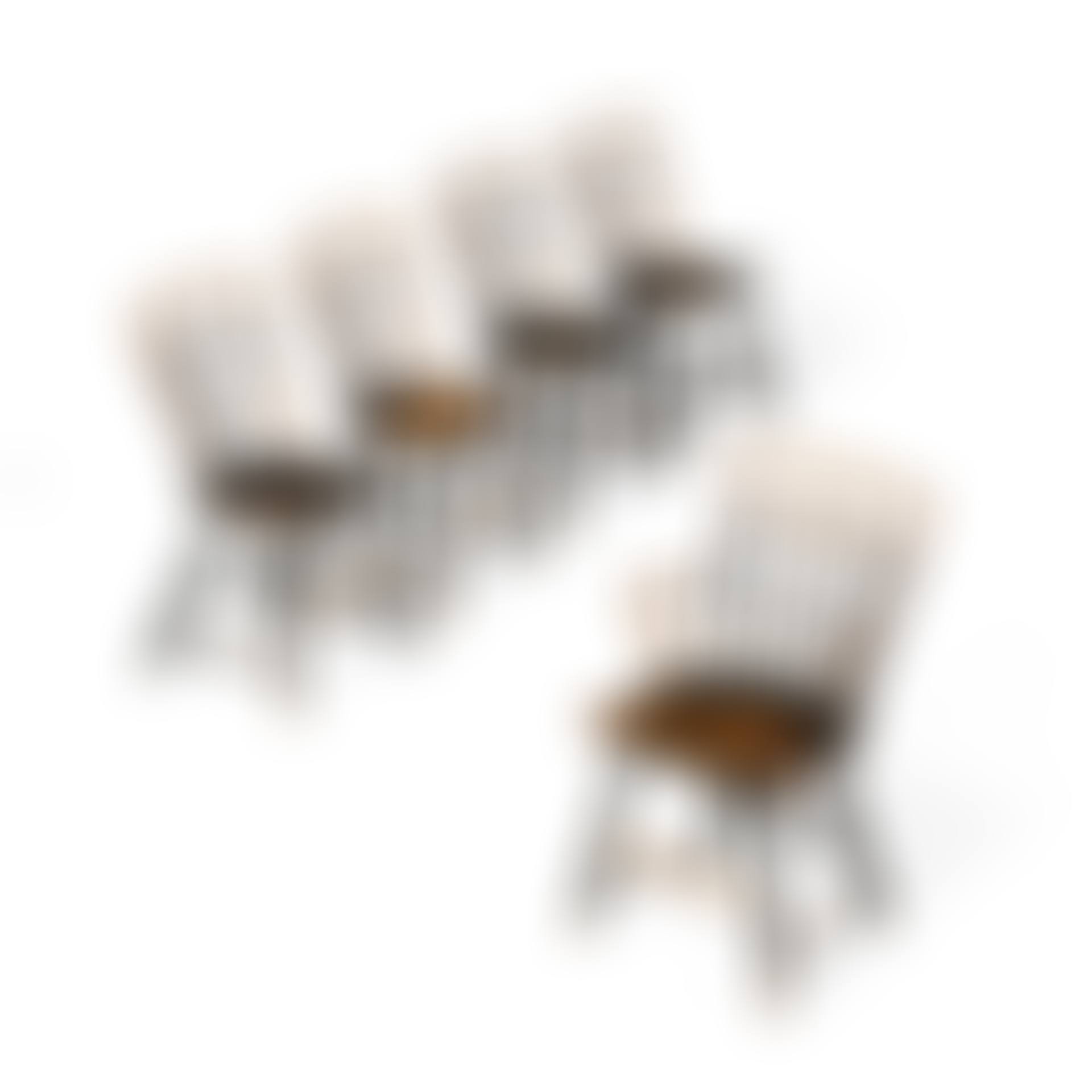 A SET OF FIVE BAMBOO SIMULATED PAINT-DECORATED ASH AND PINE WINDSOR CHAIRS  (preview)
