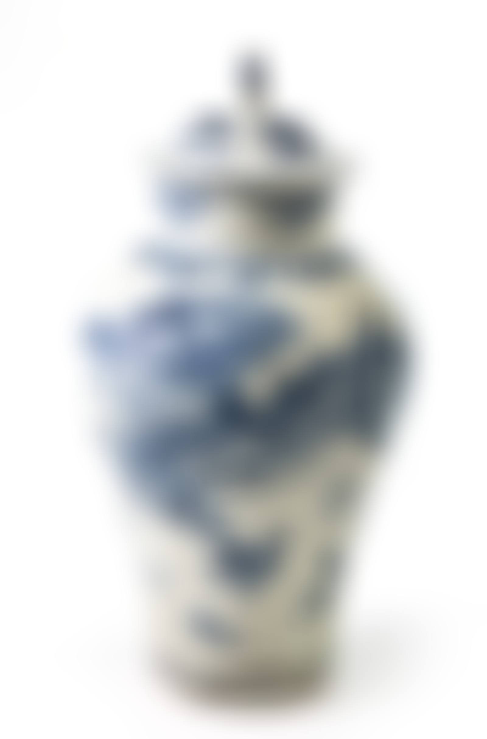 Blue & White Porcelain Jar with Cover (preview)