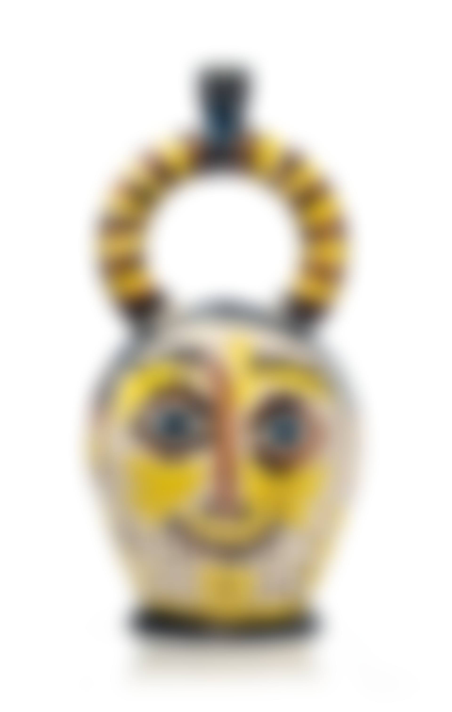 Vase aztèque au visage et hibou (preview)