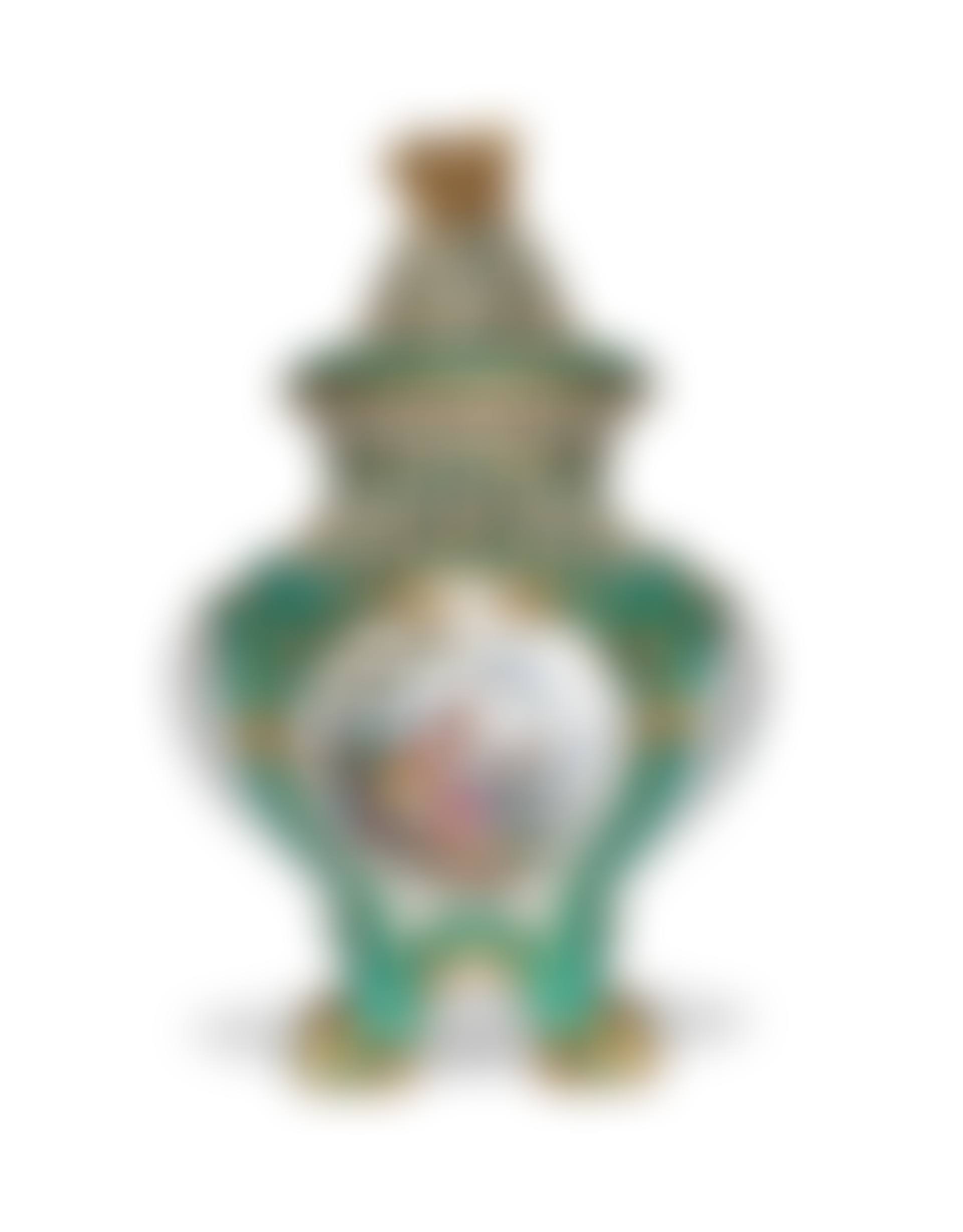 THE PORCELAIN CIRCA 1756, FOLIATE BLUE INTERLACED L MARK, THE VASE DECORATION 19TH CENTURY, THE COVER DECORATION 18TH CENTURY (preview)