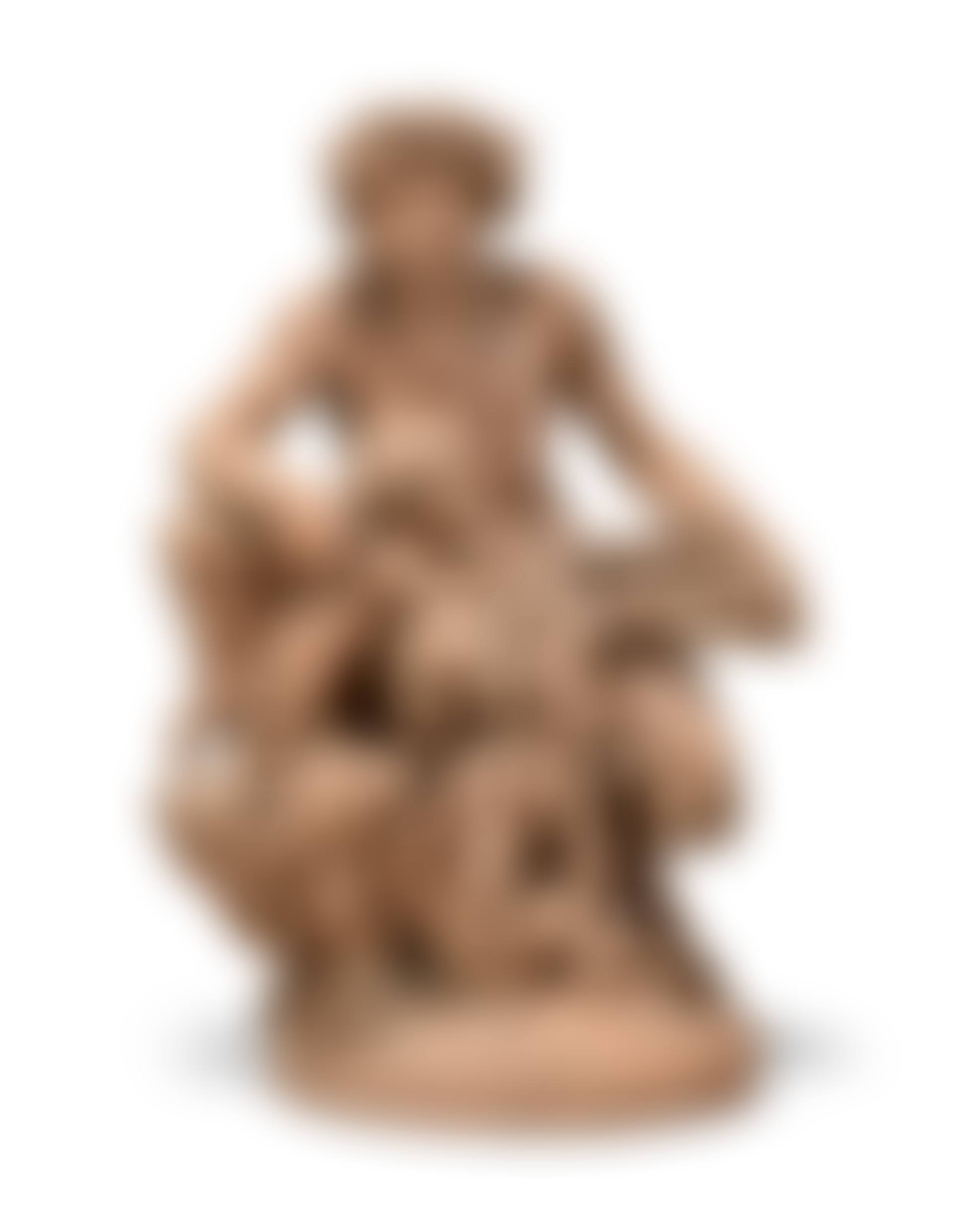 A satyr, infant satyr and putto frolicking (preview)