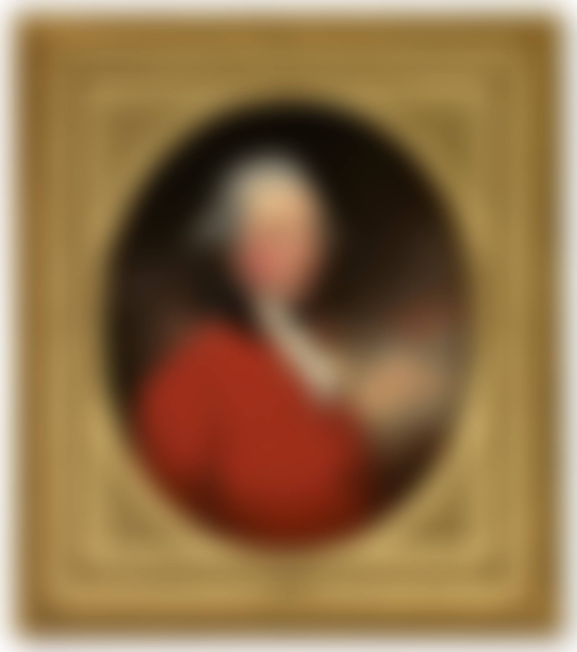 Portrait of Sir William Molesworth, 6th Bt. (1758-1798), half-length, in a red coat with a black collar, in a feigned oval (preview)