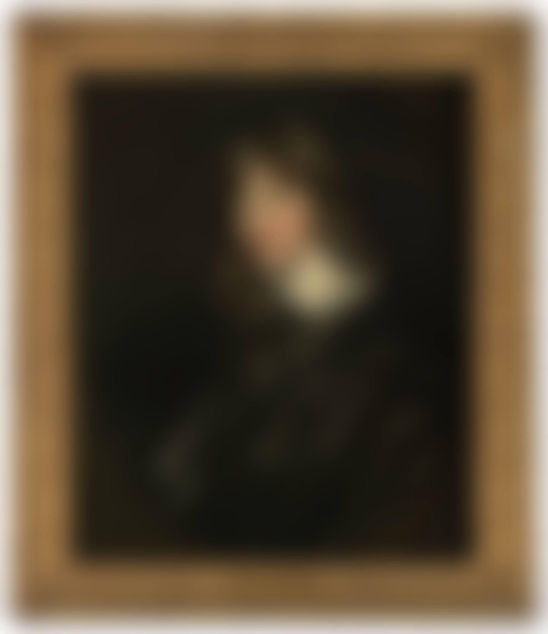 Portrait of Andrew Drummond of Ridgeway, half-length, in black Van Dyck costume with white lace collar, in a feigned oval (preview)