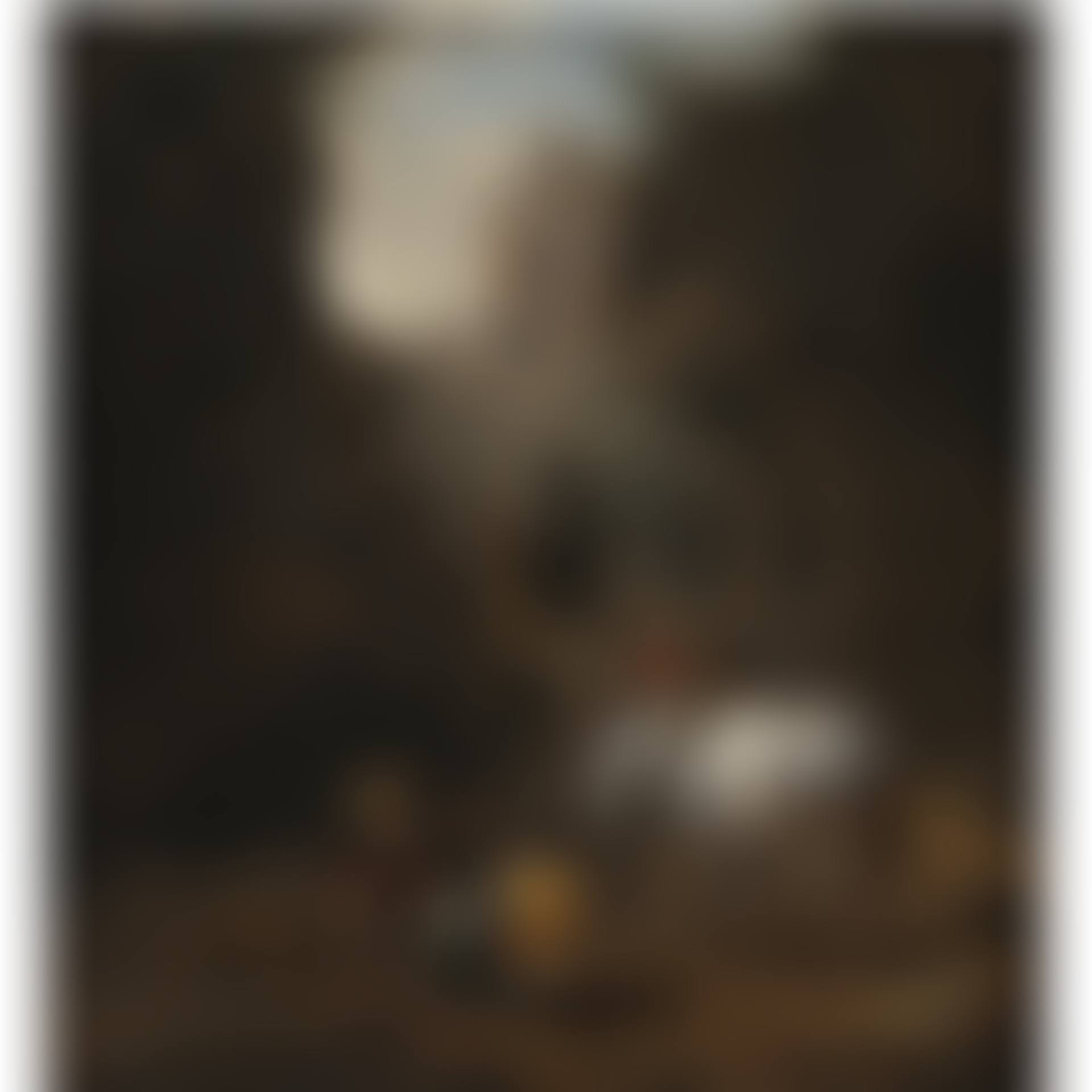 Peasants Playing Cards By A White Horse In A Rocky Gully (preview)