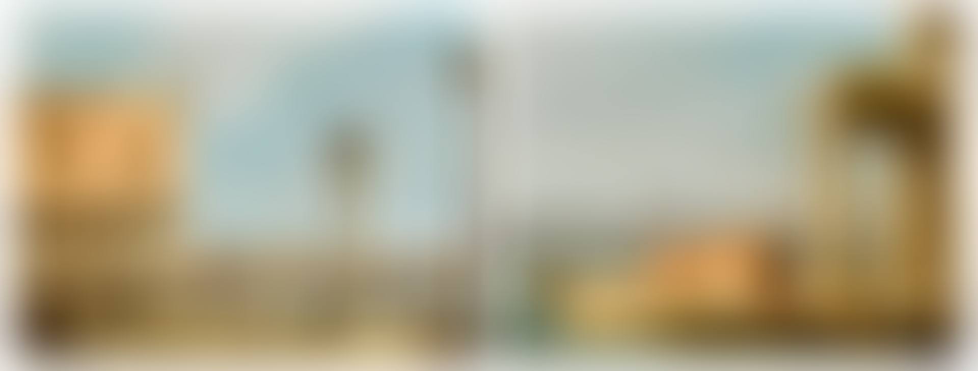 Venice, a view of the Piazzetta with the southwest corner of the Doge's Palace; Venice, a view of the quay of the Dogana (preview)