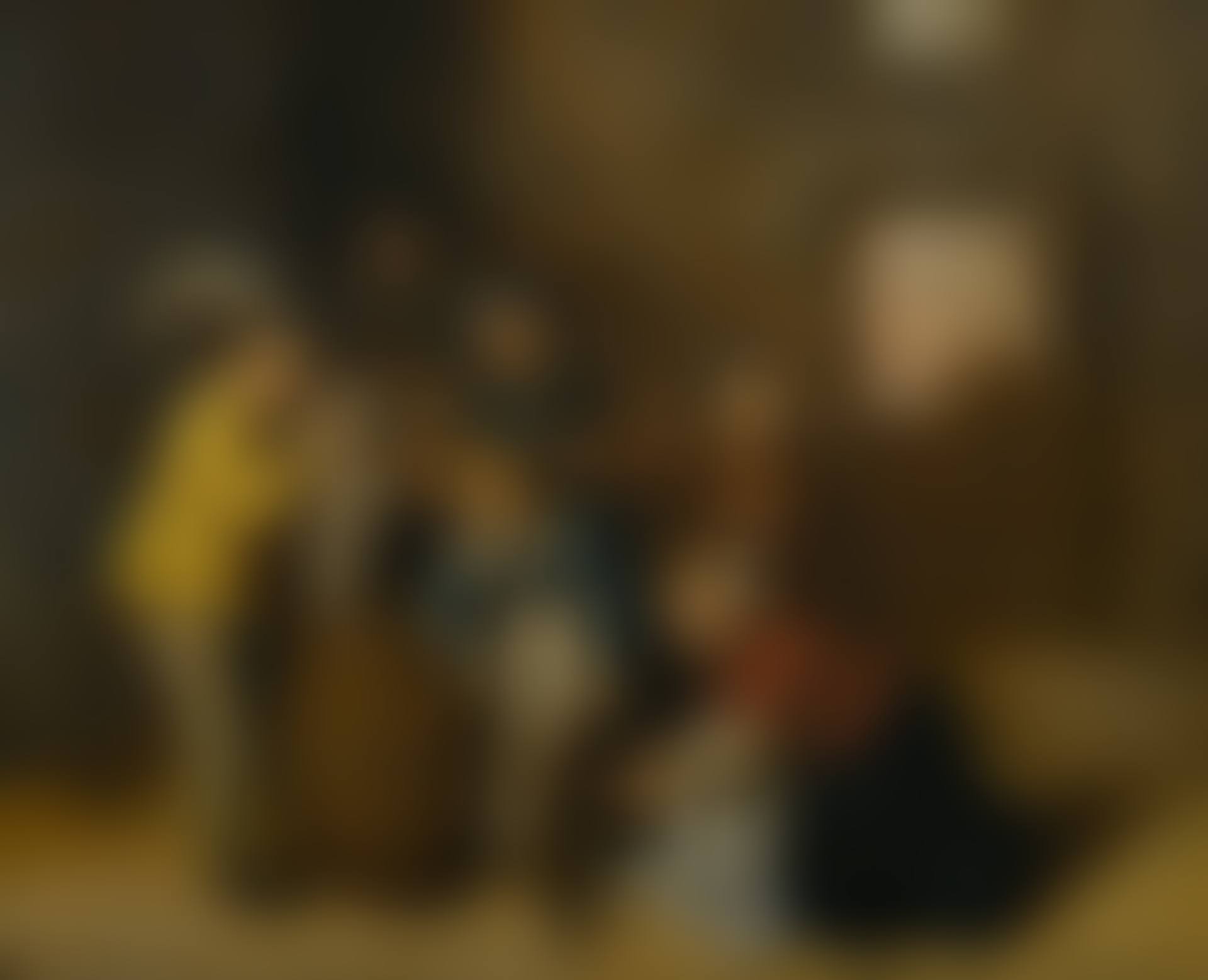 CHILDREN PLAYING WITH DOGS IN AN INTERIOR (preview)