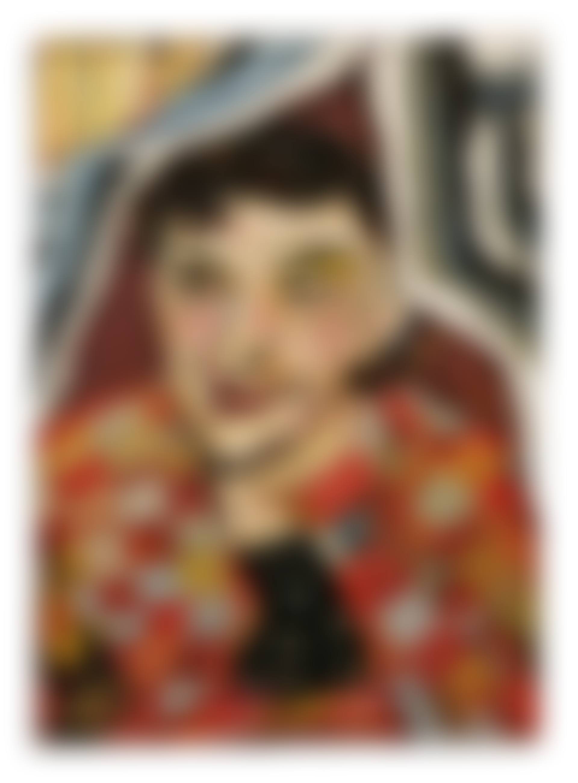 Woman in a Multi-Coloured Coat (preview)