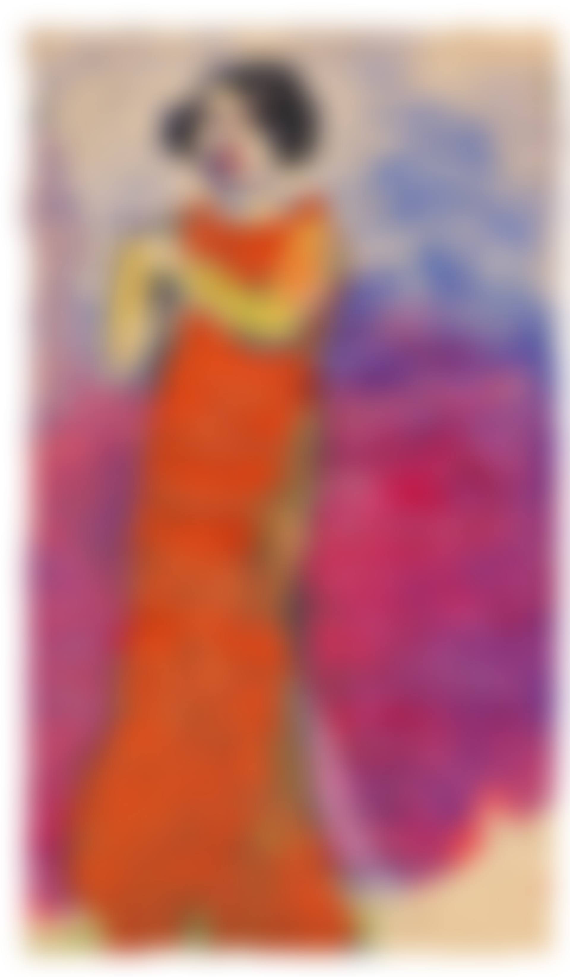 Diseuse mit rotem Kleid (preview)